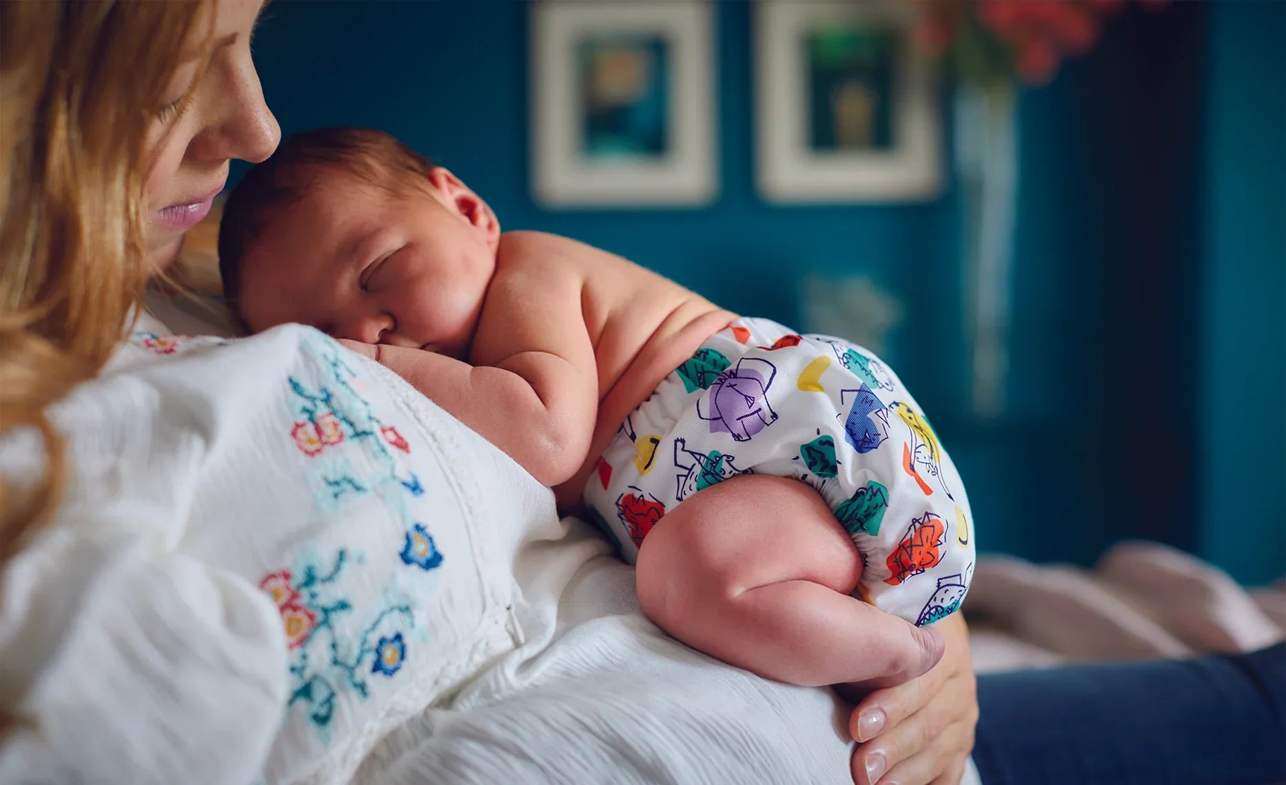 mother and a baby
