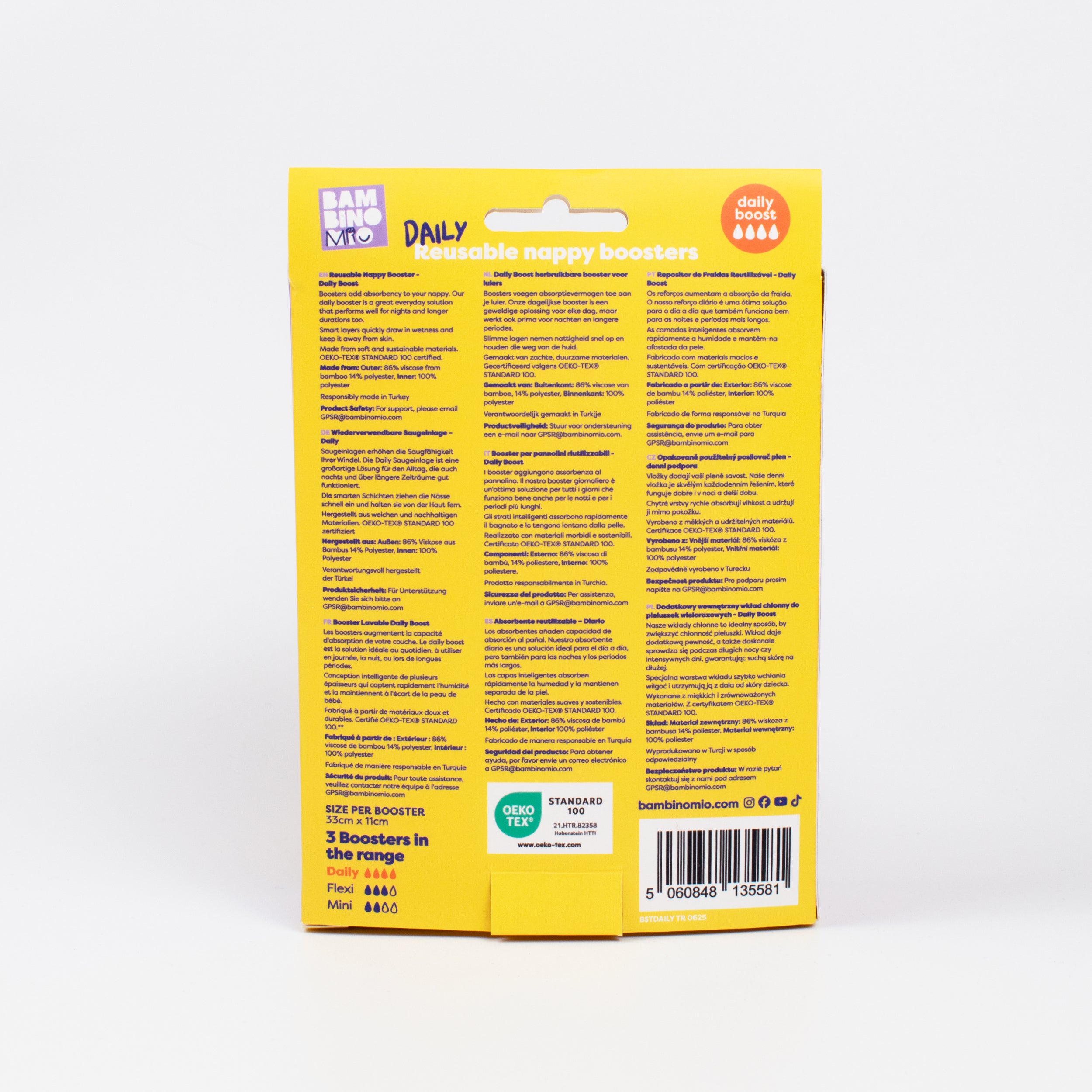 Reusable Nappy Booster - Daily Boost - Bambino Mio (UK)