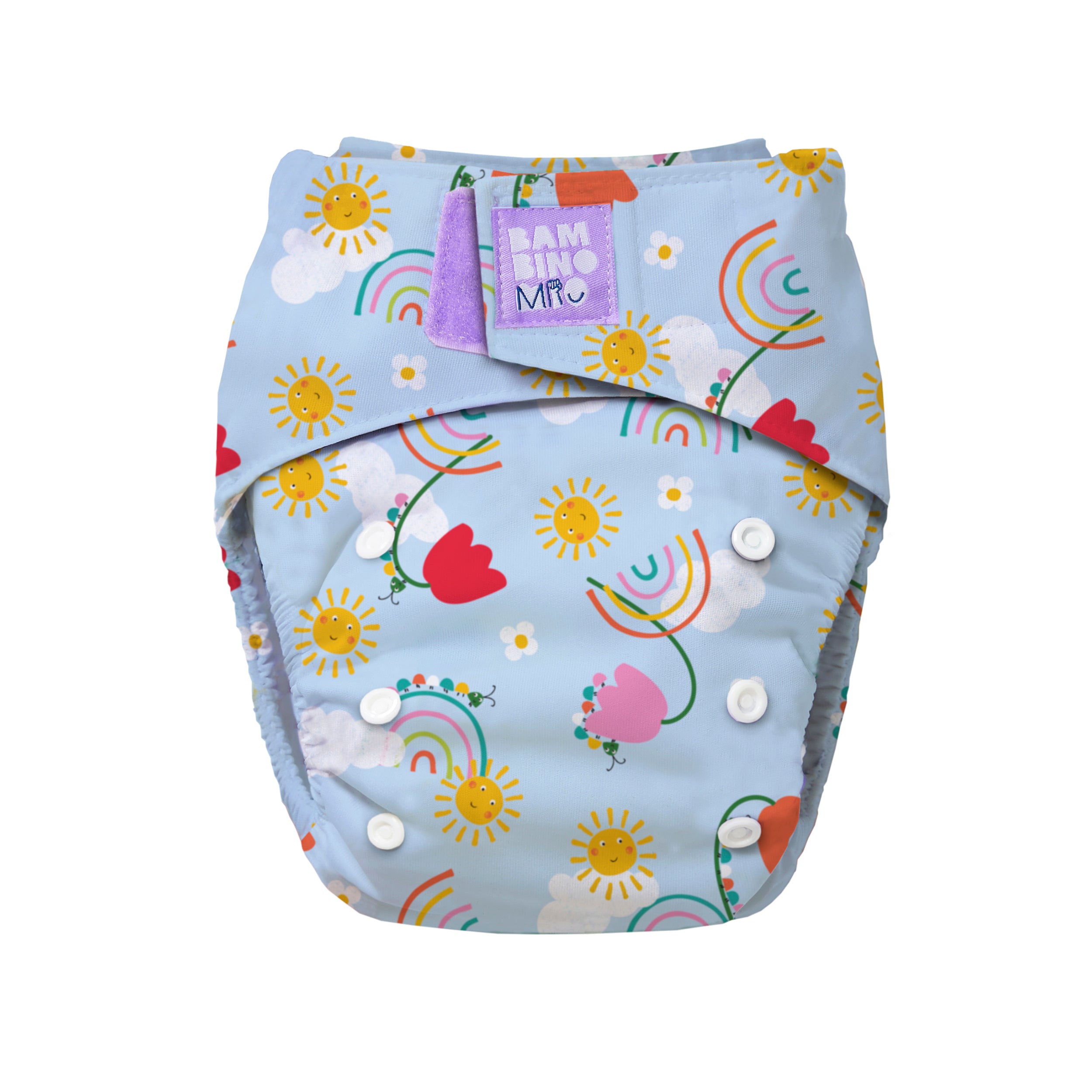 Revolutionary Reusable Nappy in Happy Days- NEW! - Bambino Mio (UK)