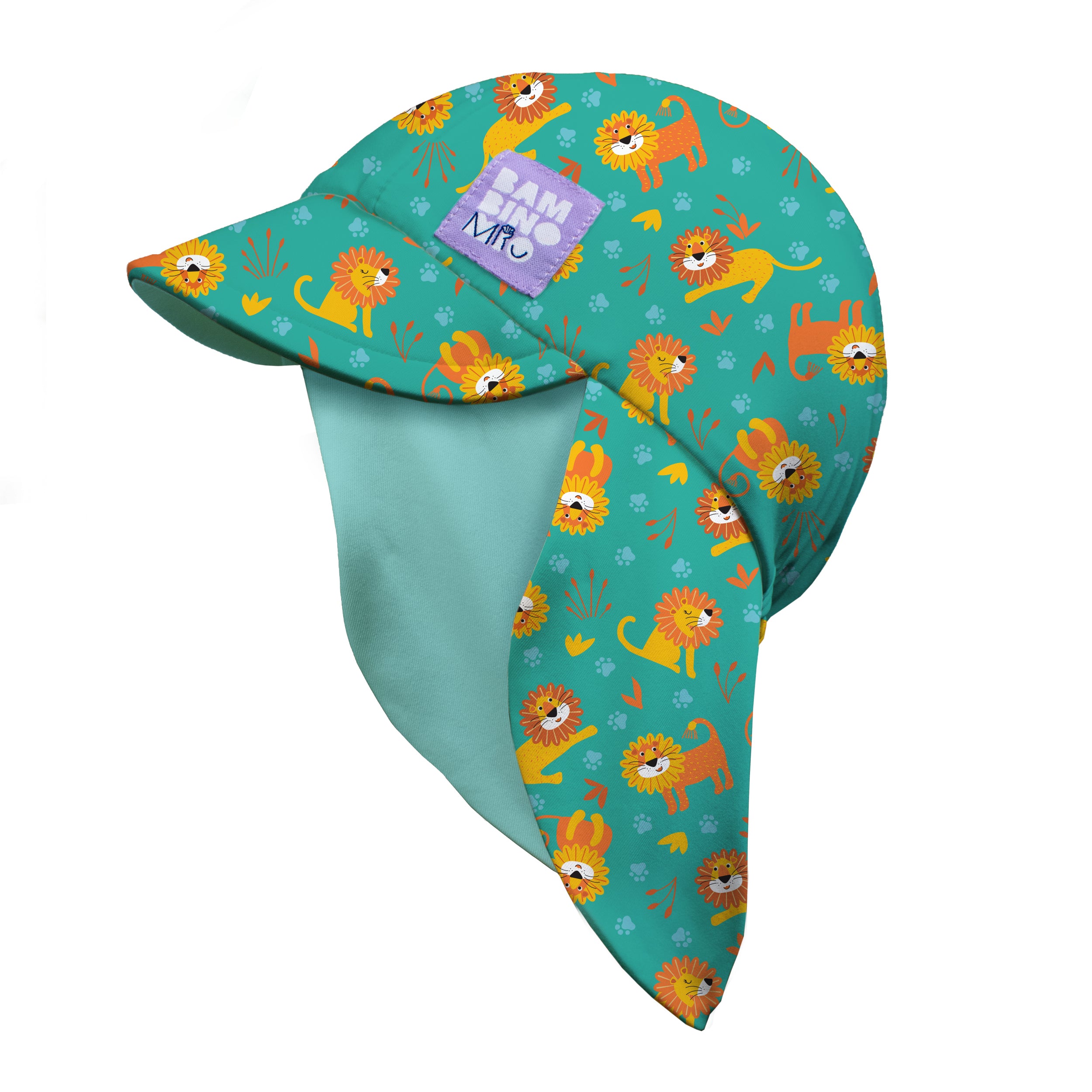 UPF 40+ Reversible Swim Hat for Babies and Toddlers in Cool Cats - NEW! - Bambino Mio (UK)