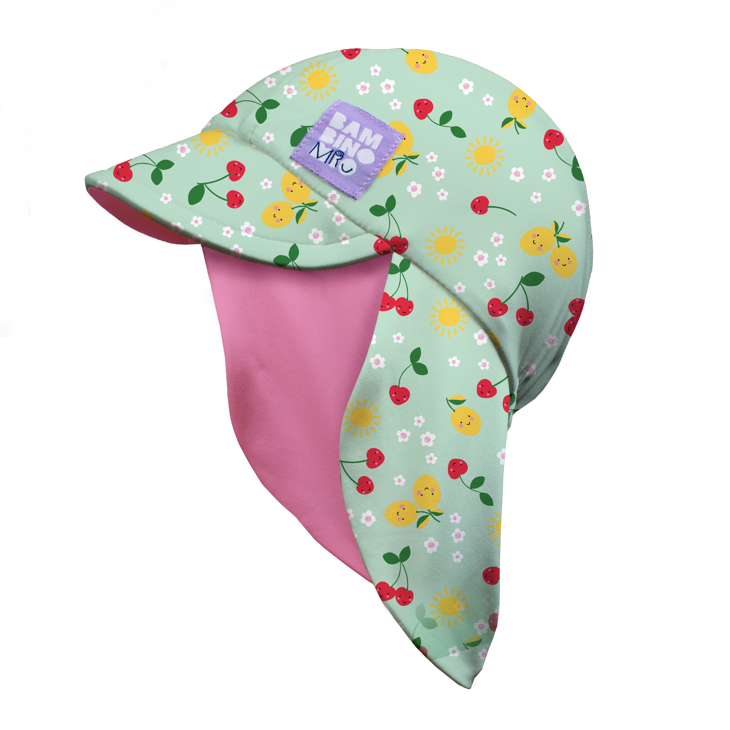 UPF 40+ Reversible Swim Hat for Babies and Toddlers in Juicy Fruit - NEW! - Bambino Mio (UK)