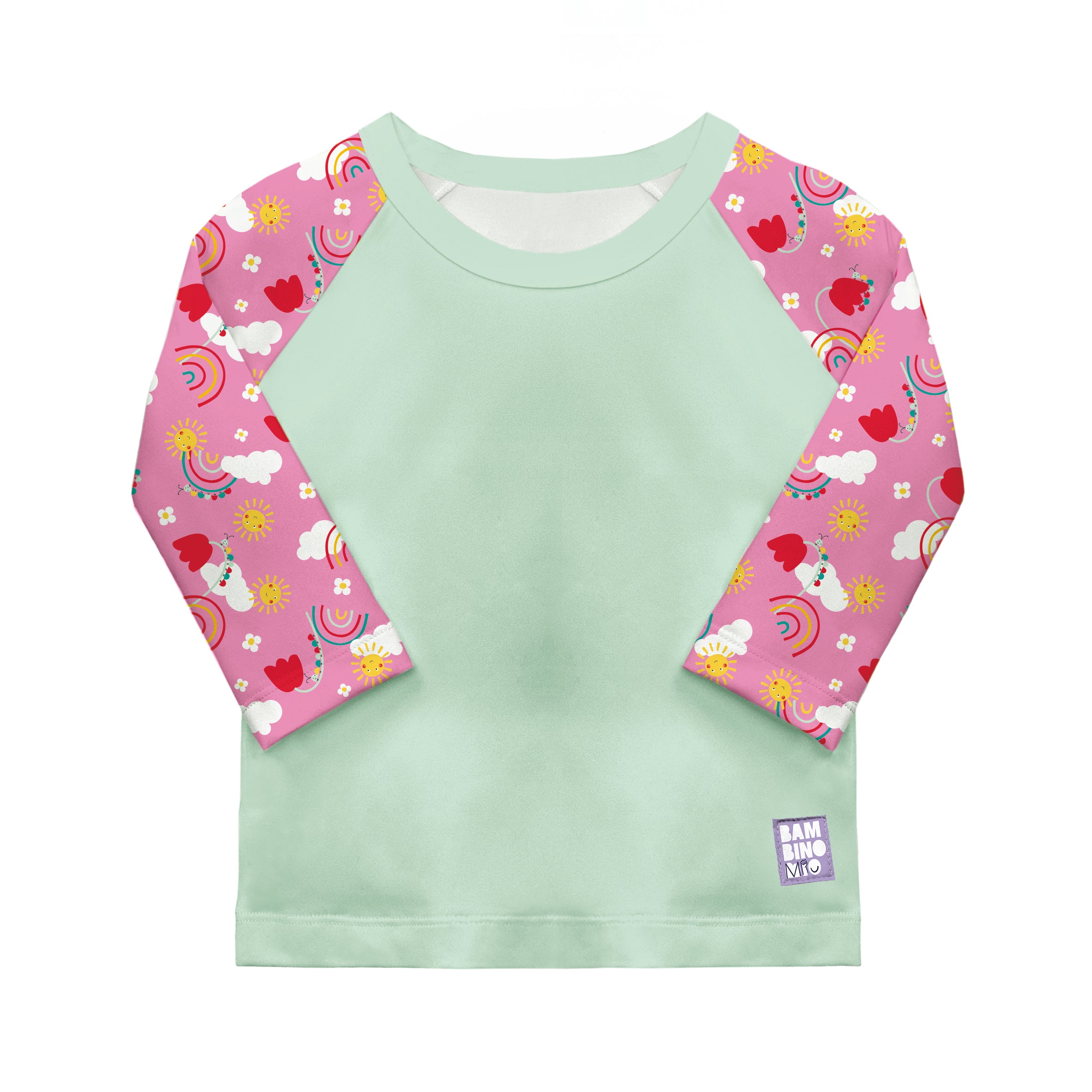 UPF 40+ Soft and Gentle Protective Swim Rash Vest in Happy Days - NEW! - Bambino Mio (UK)