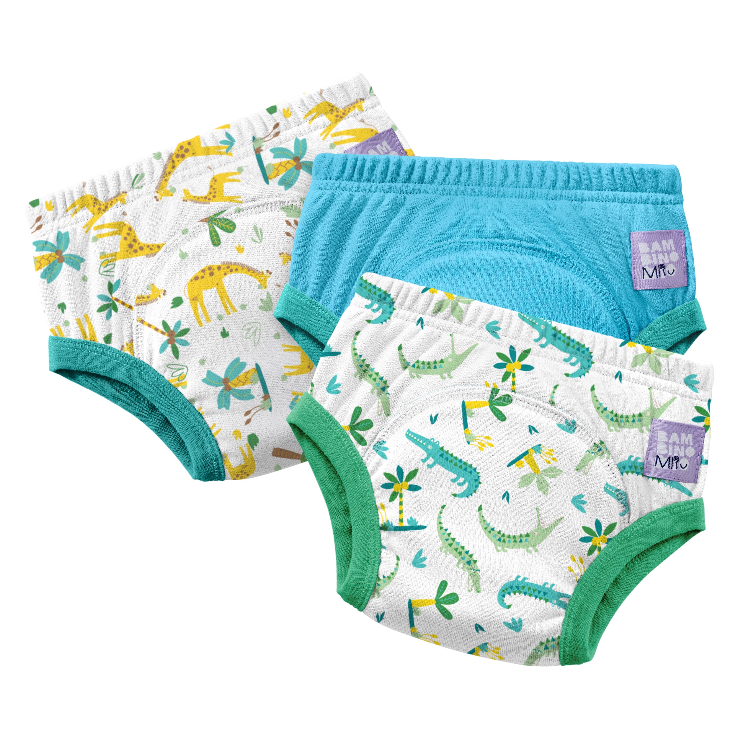Reusable Potty Training Pants 3 Pack in Wild Life - New and Improved! - Bambino Mio (UK)