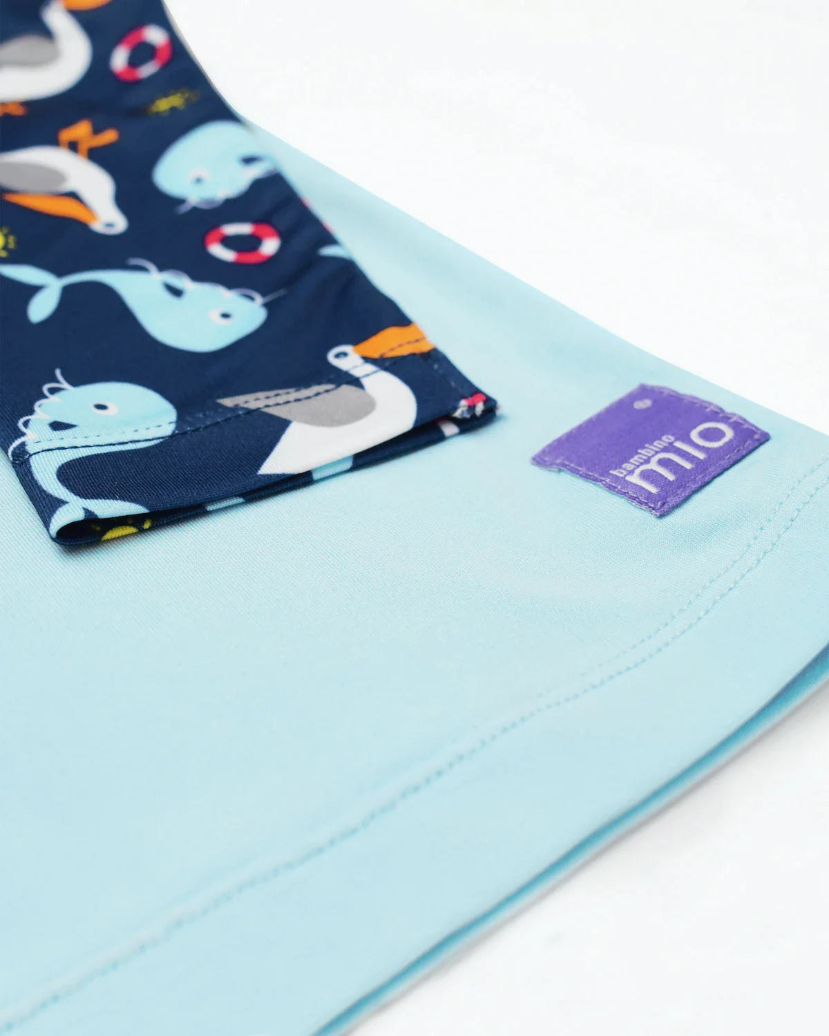 UPF 40+ Soft and Gentle Protective Swim Rash Vest in Nautical - Bambino Mio (UK)