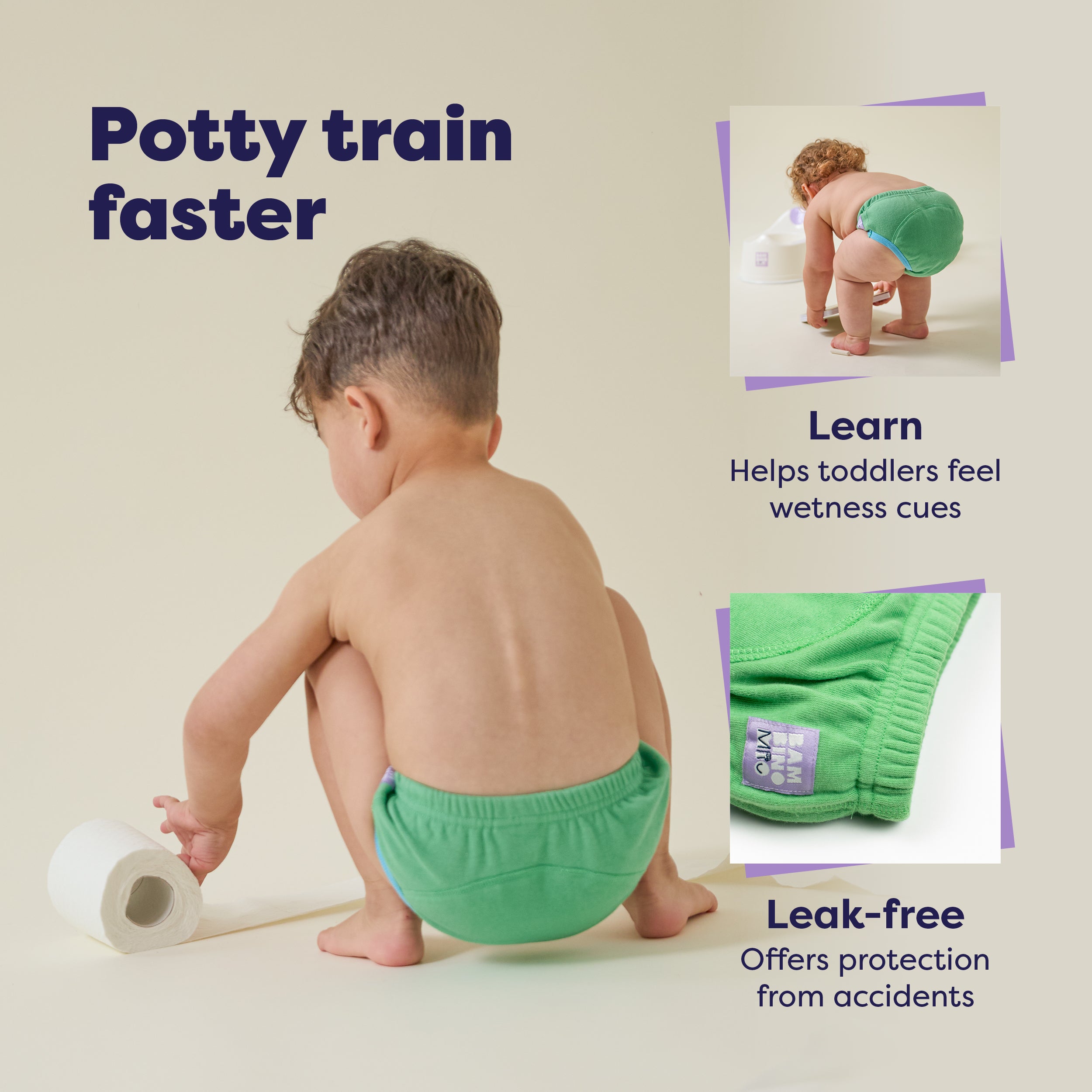 NEW: 5 Pack Reusable Potty Training Pants in Wild Life - Elite Design - Bambino Mio (UK)