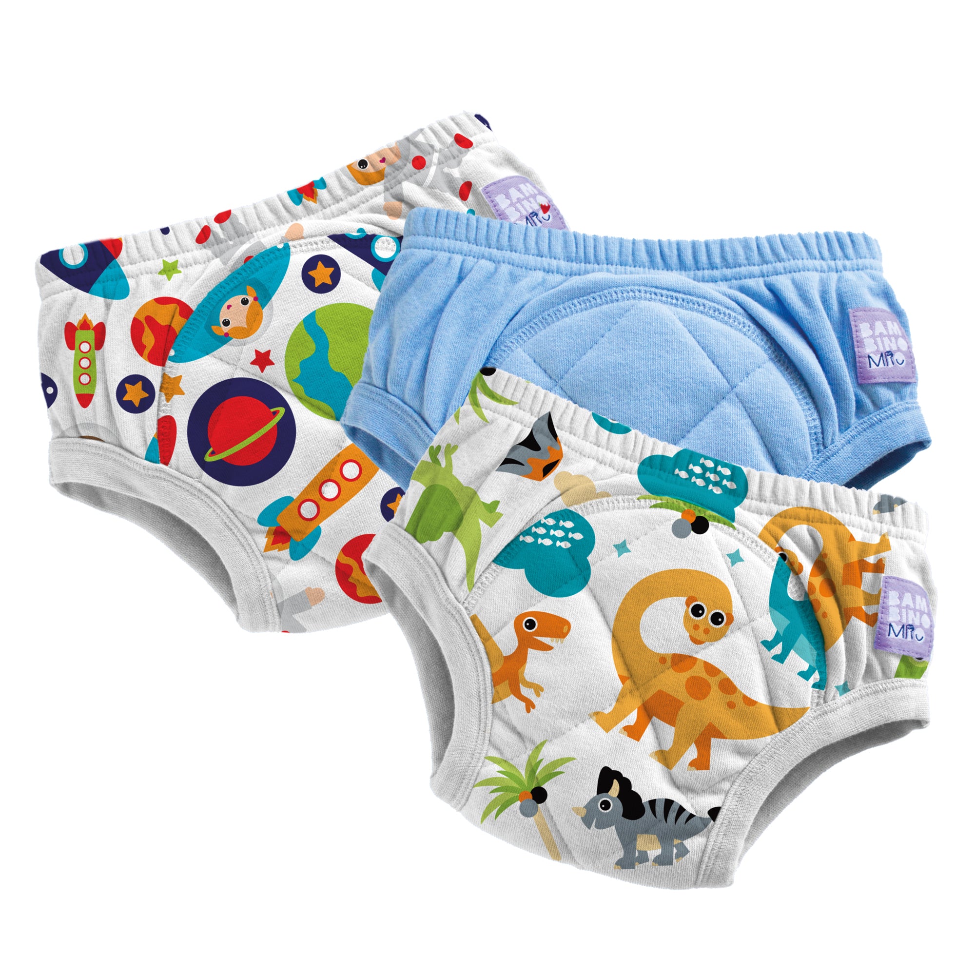 3 Pack Reusable Potty Training Pants in Combo Blue - Bambino Mio (UK)