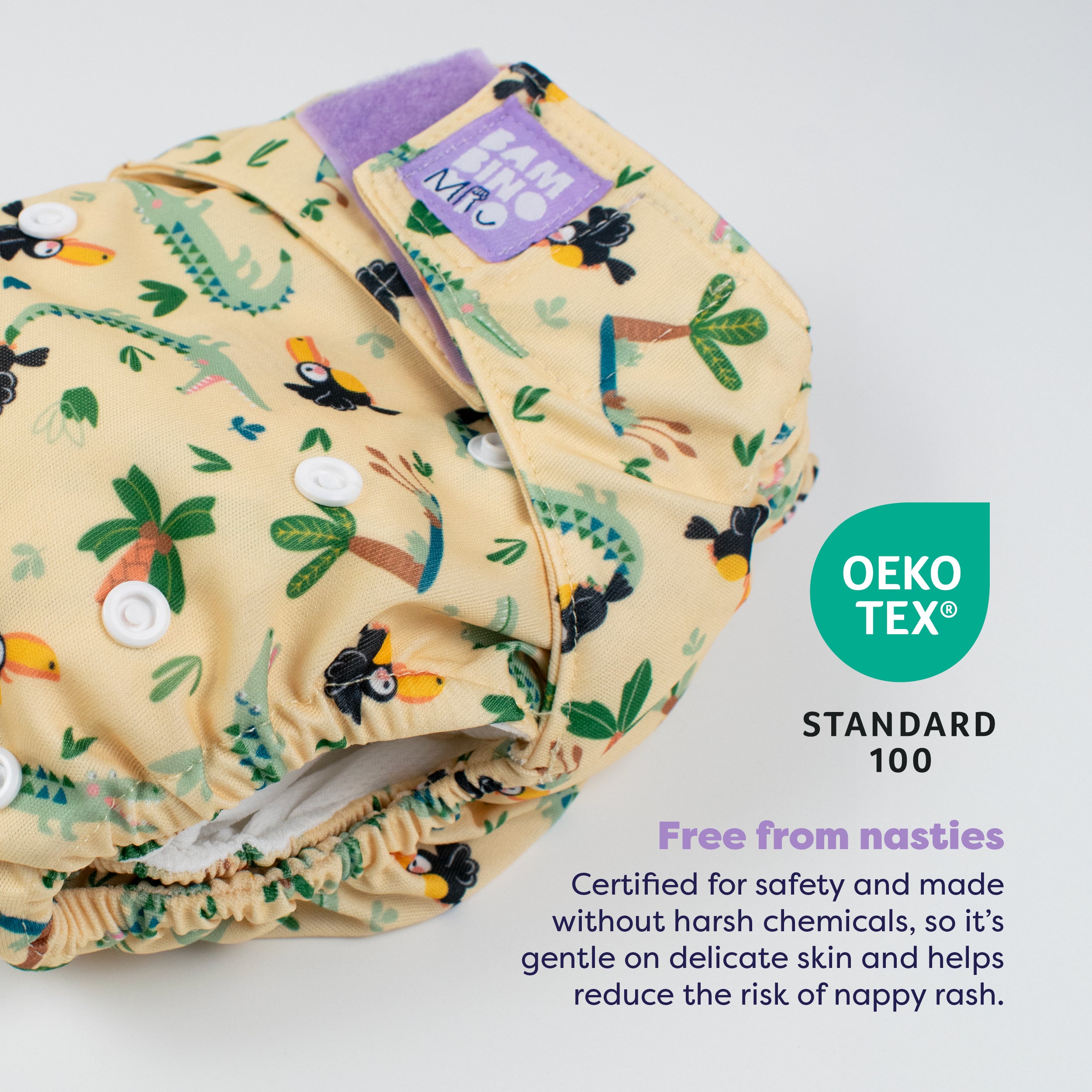 Revolutionary Reusable Nappy Bundle 5 Pack in Wild Life - Bambino Mio (UK)