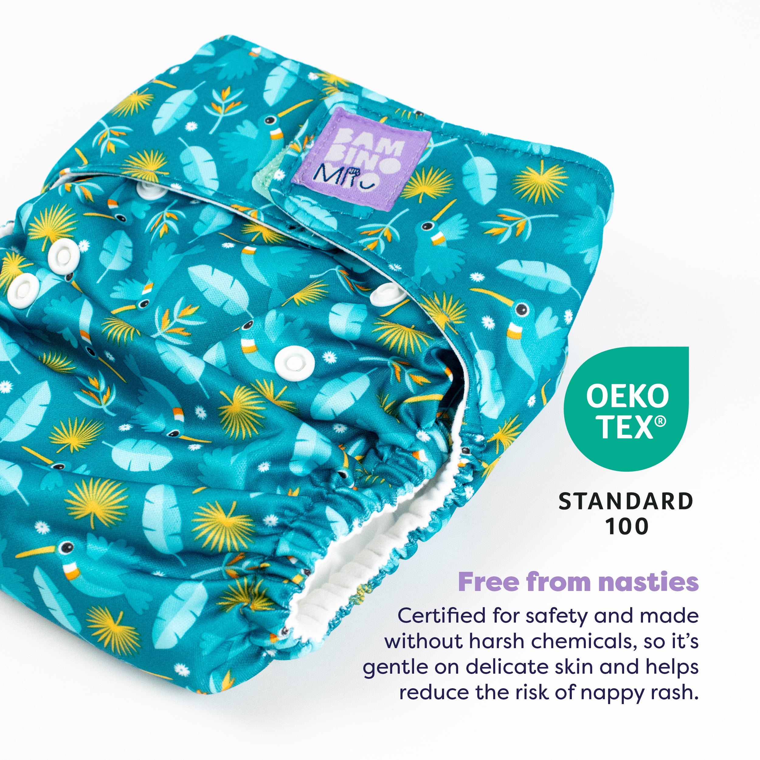 3 Pack Miosolo All-in-One Reusable Nappy in Animals - Bambino Mio (UK)