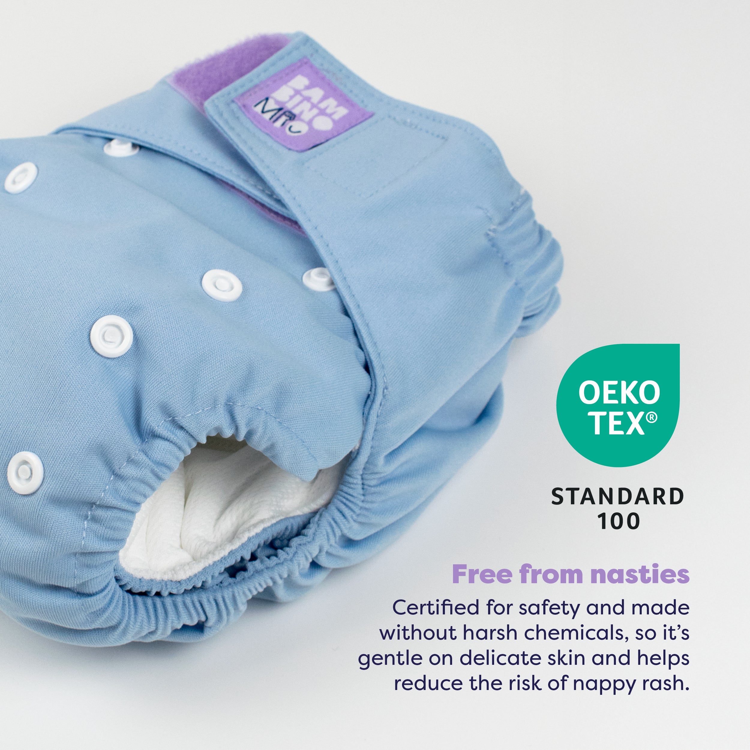 Revolutionary Reusable Nappy in Blue - NEW! - Bambino Mio (UK)