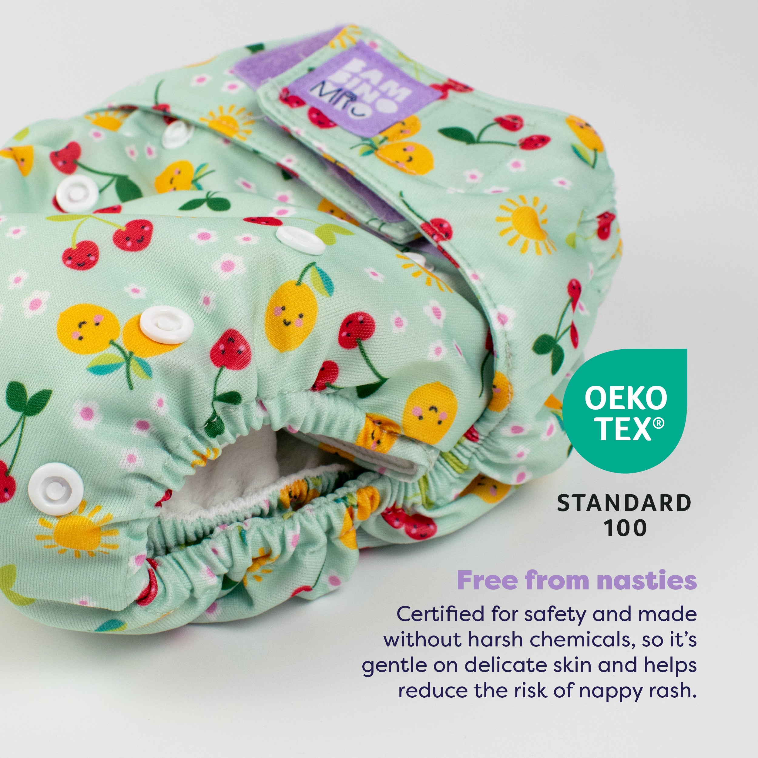 Revolutionary Reusable Nappy in Juicy Fruit- NEW! - Bambino Mio (UK)