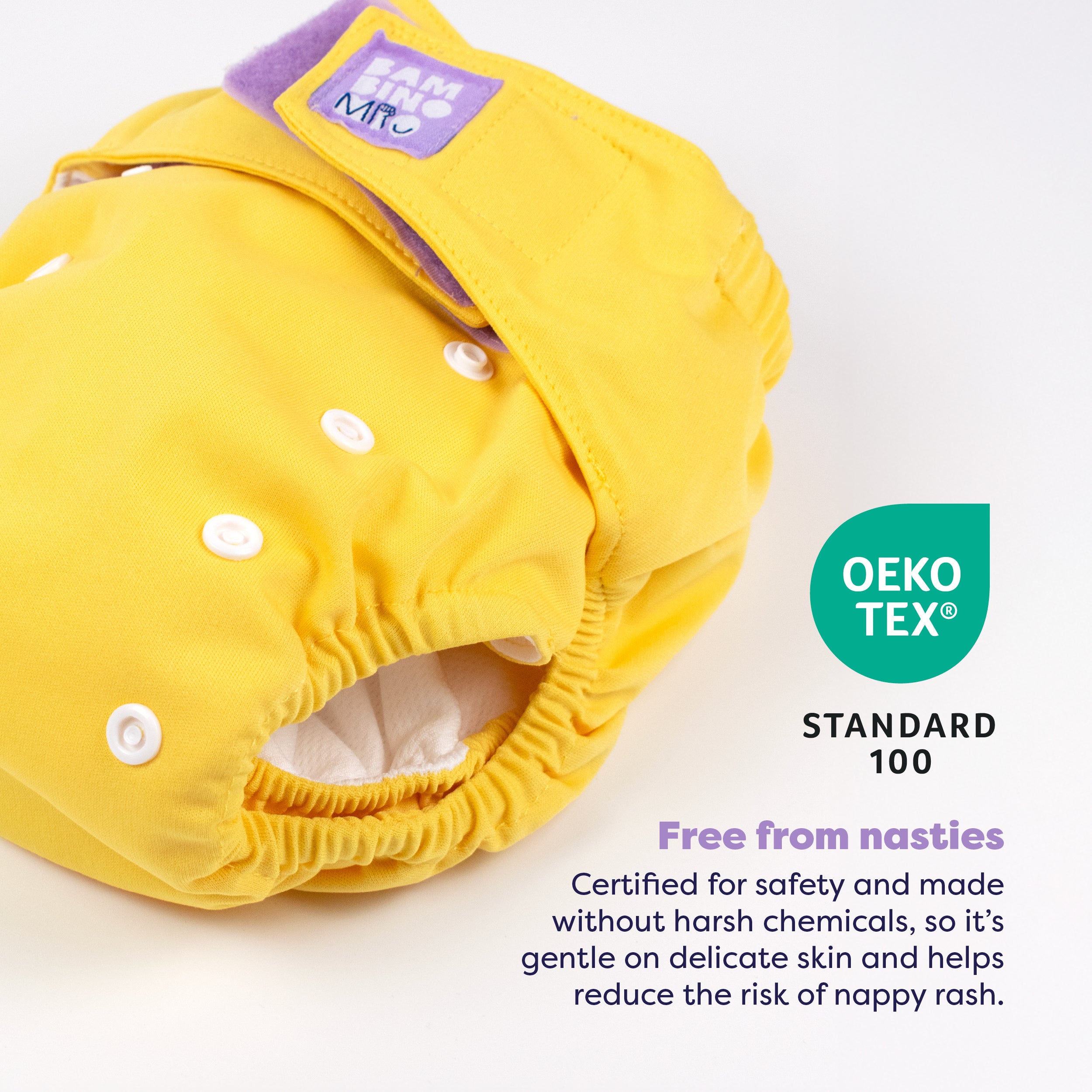 Revolutionary Reusable Nappy in Yellow - NEW! - Bambino Mio (UK)