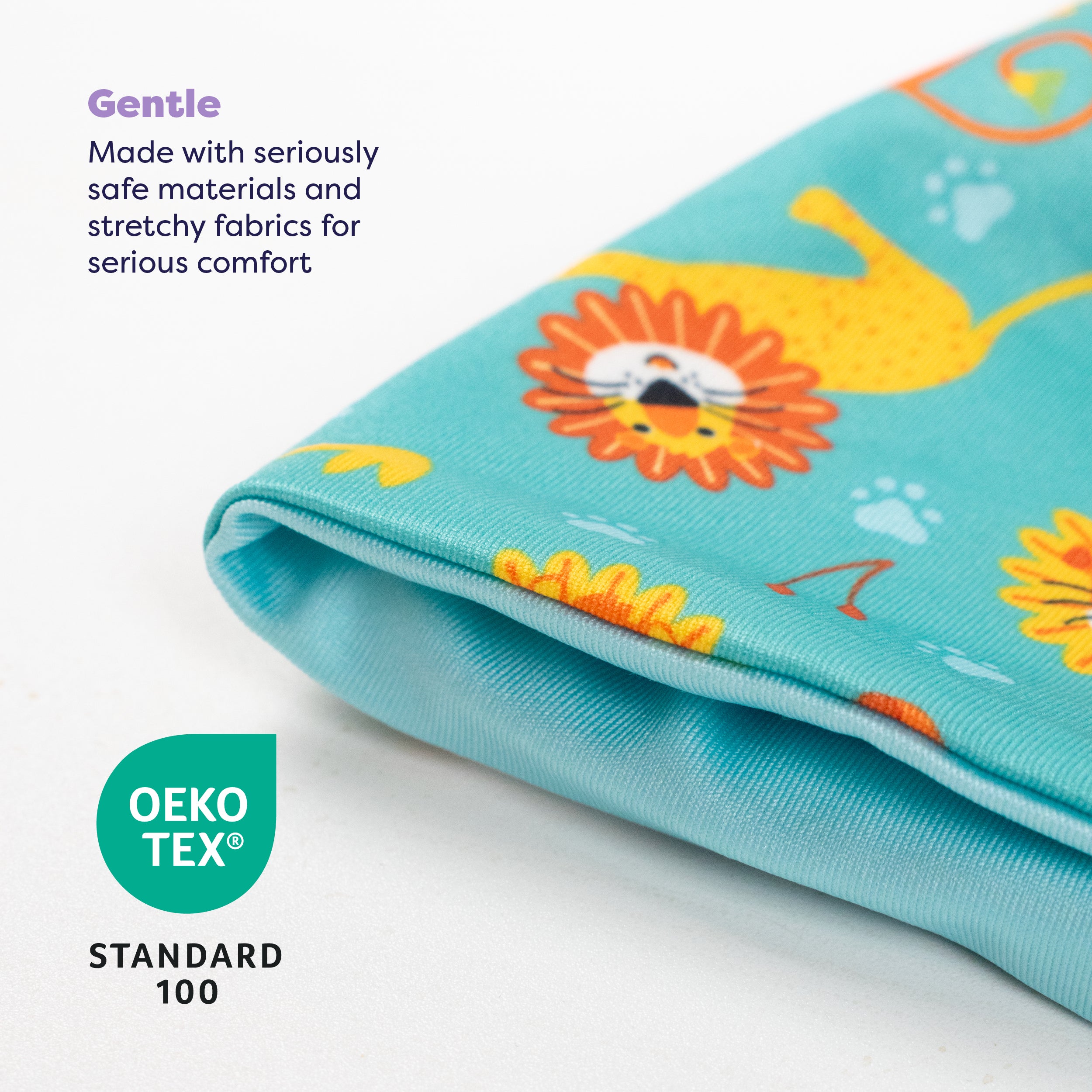 UPF 40+ Reversible Swim Hat for Babies and Toddlers in Cool Cats - NEW! - Bambino Mio (UK)