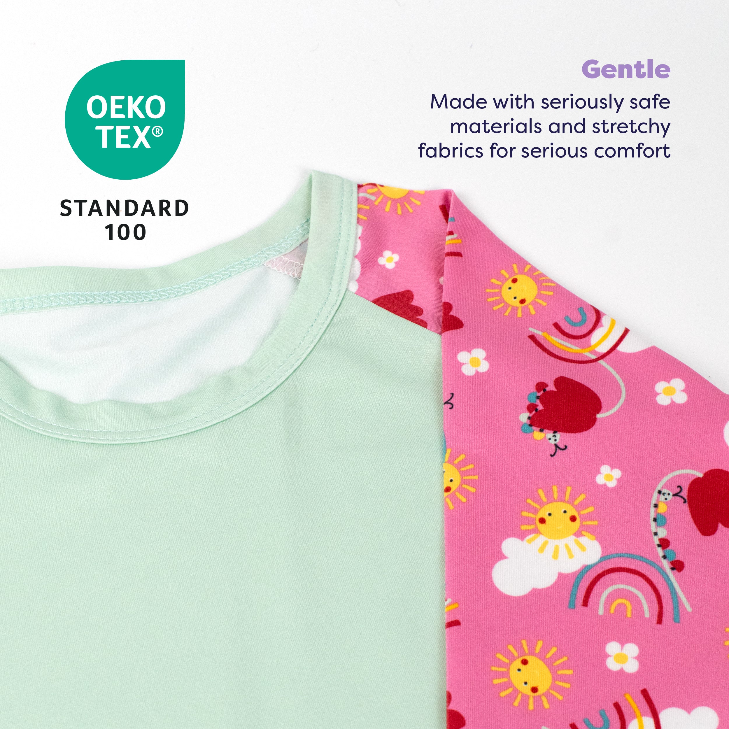 UPF 40+ Soft and Gentle Protective Swim Rash Vest in Happy Days - NEW! - Bambino Mio (UK)