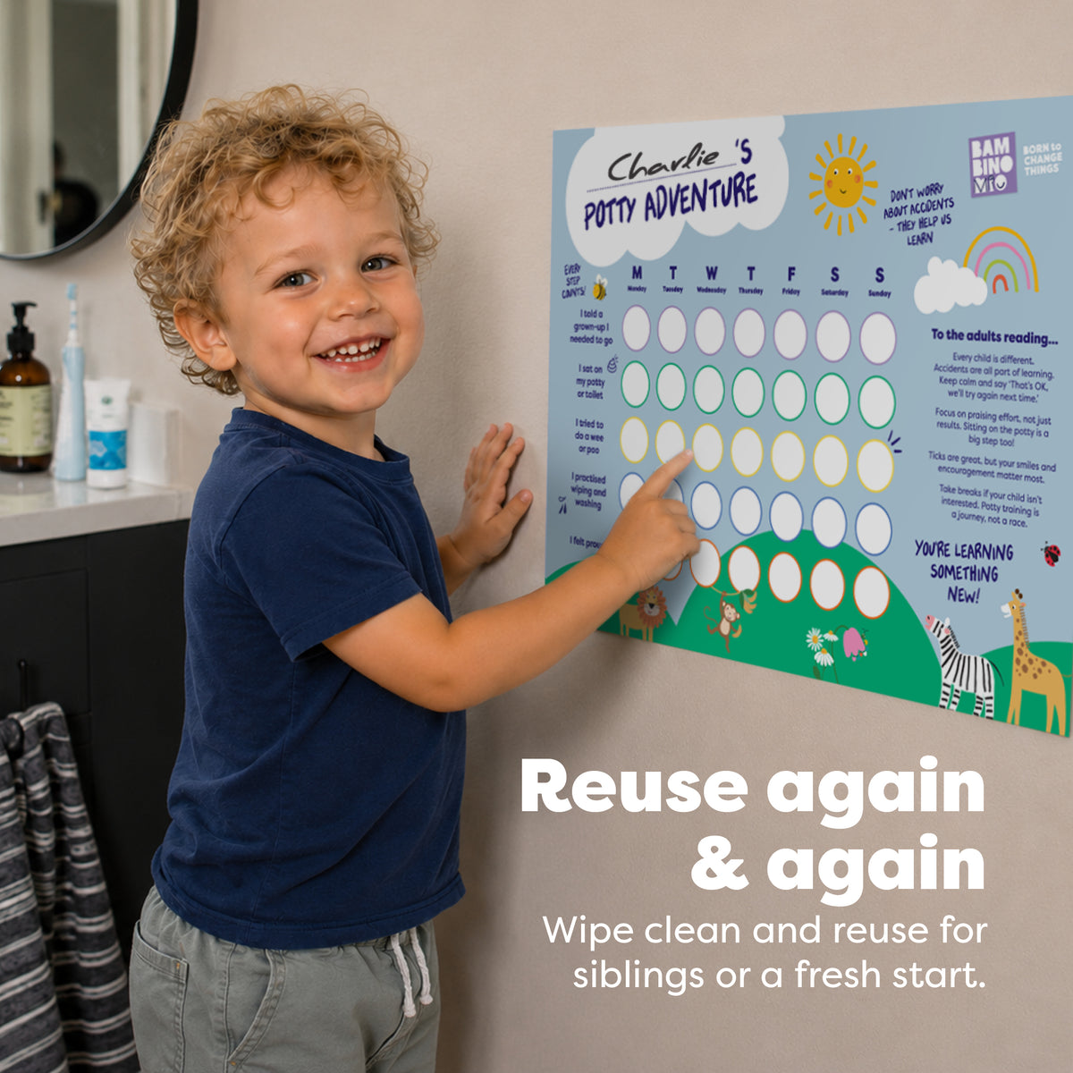 Potty Training Progress Chart - Bambino Mio (UK)