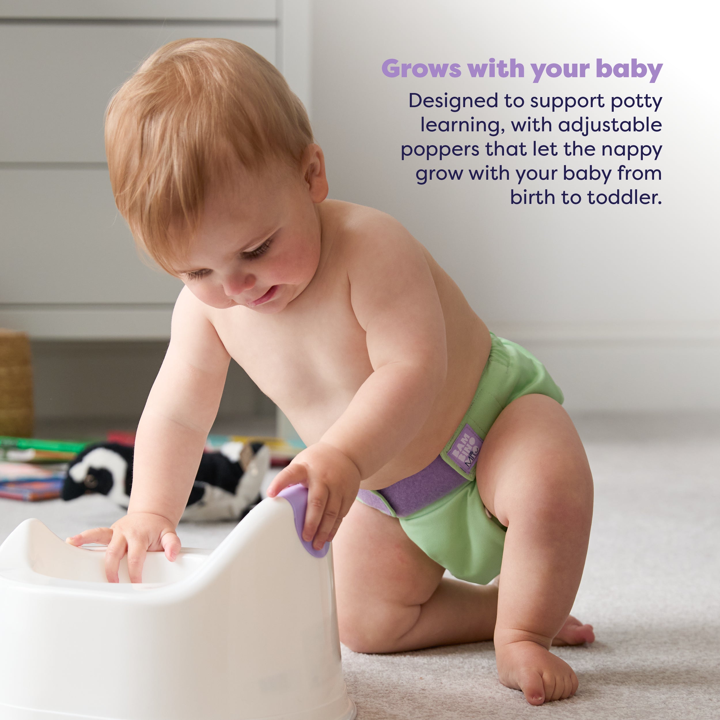 The Essentials Reusable Nappy Bundle in Paintbox Pastels - Bambino Mio (UK)