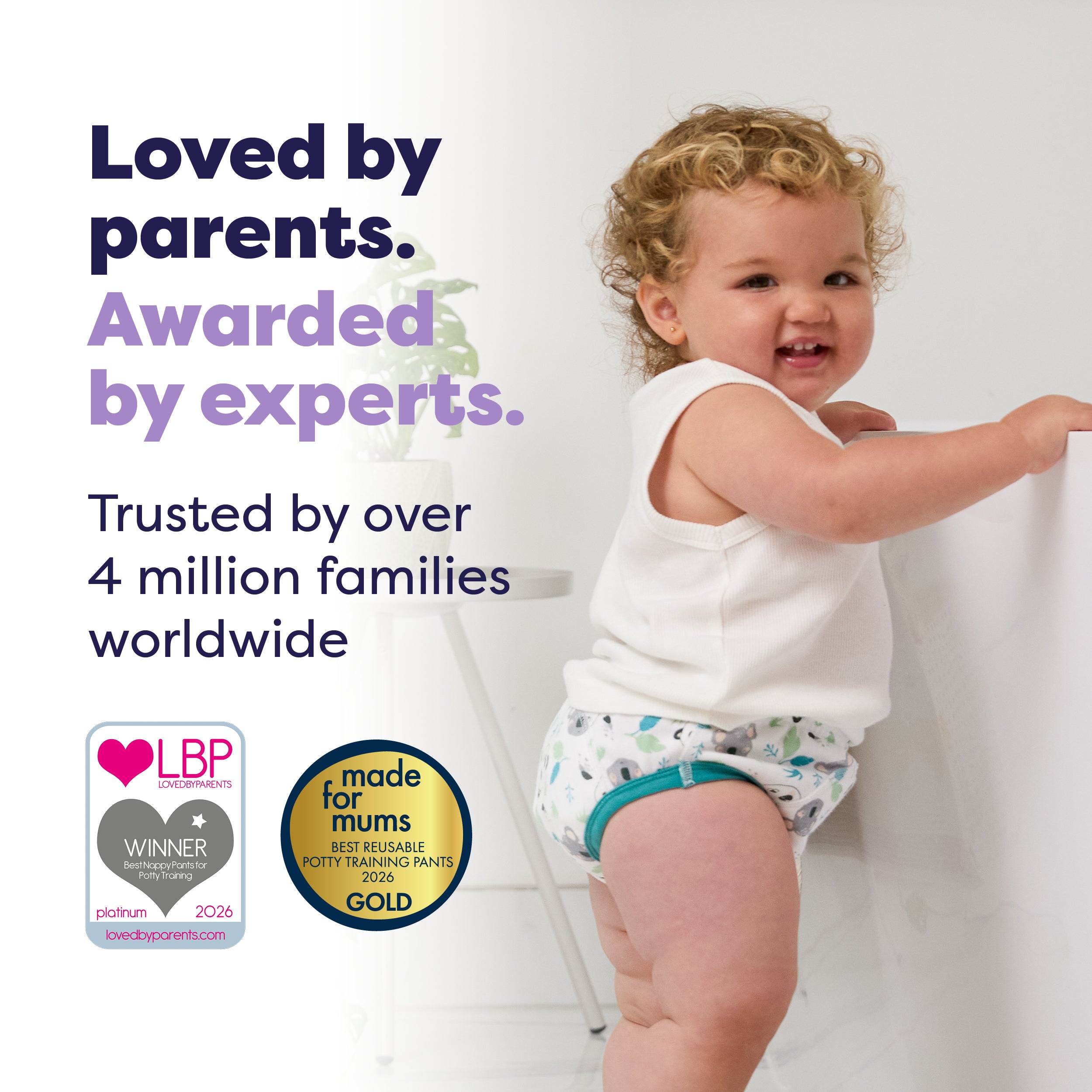 NEW: Reusable Potty Training Pants in Little Paws - Elite Design - Bambino Mio (UK)
