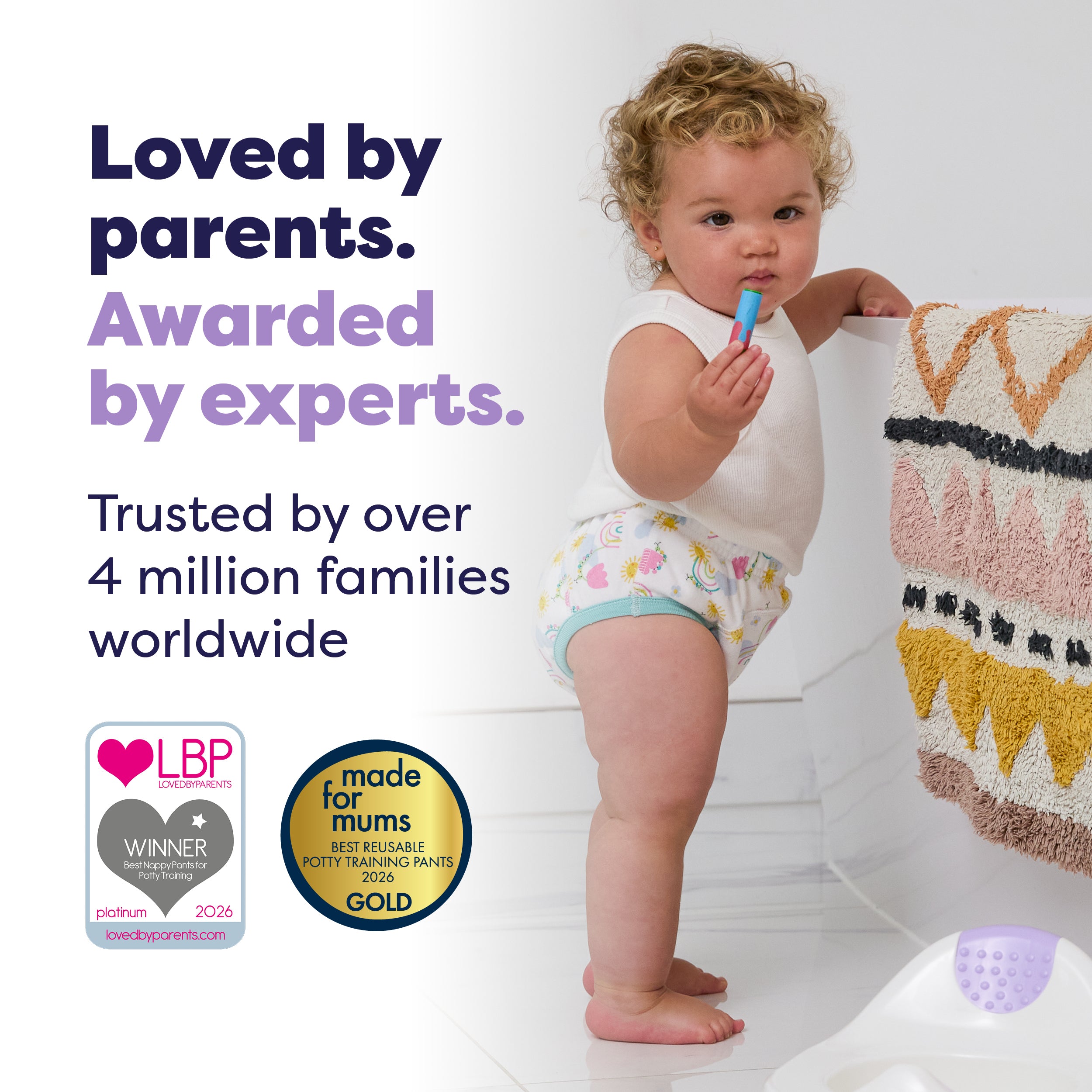 NEW: Reusable Potty Training Pants in Happy Days - Elite Design - Bambino Mio (UK)