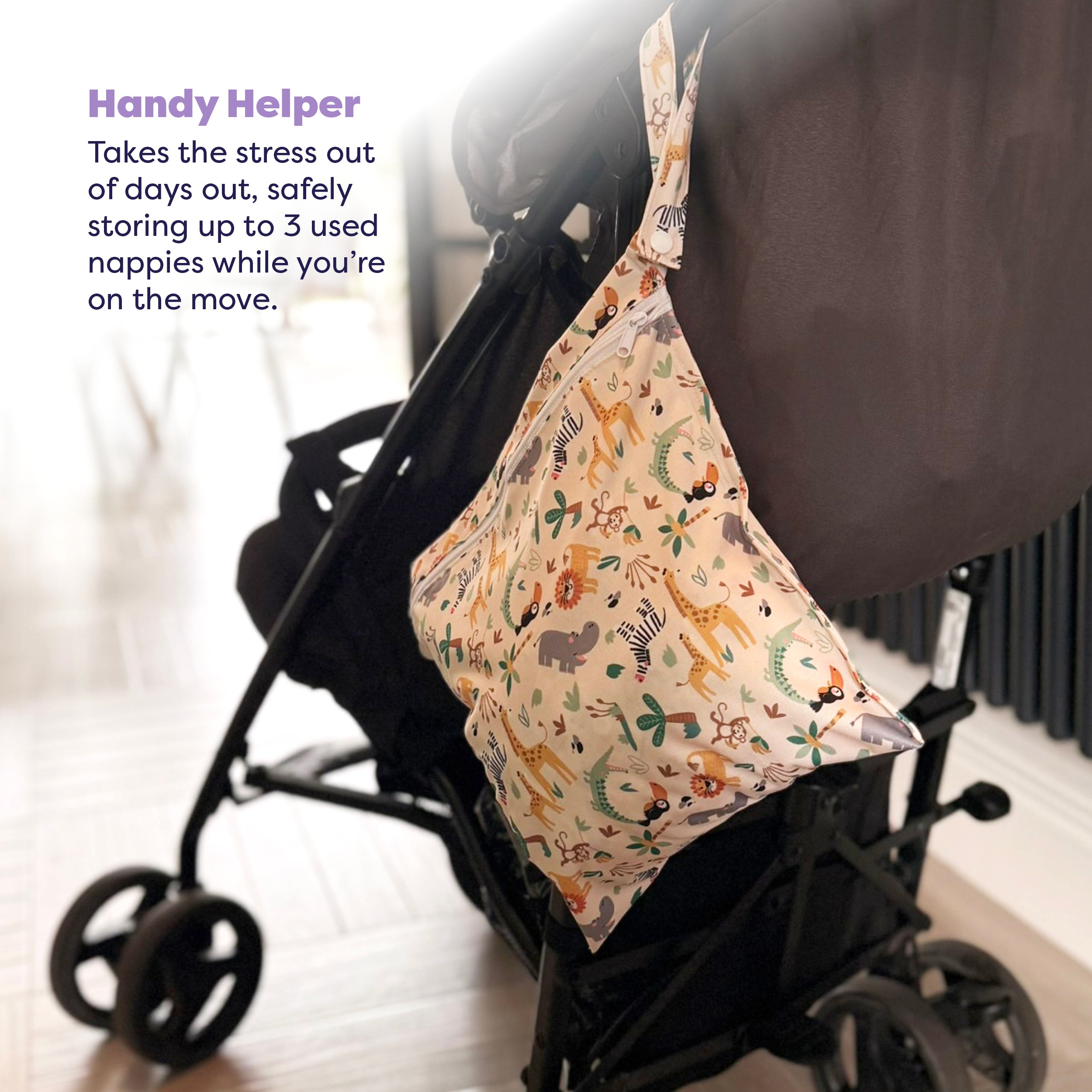 The Everything Reusable Nappy Bundle in Wild Life and Pastels