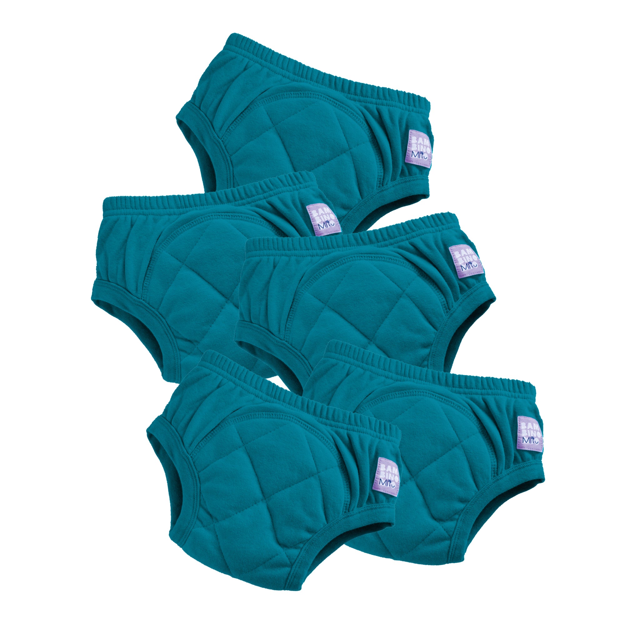 5 Pack Reusable Potty Training Pants in Teal - Bambino Mio (UK)