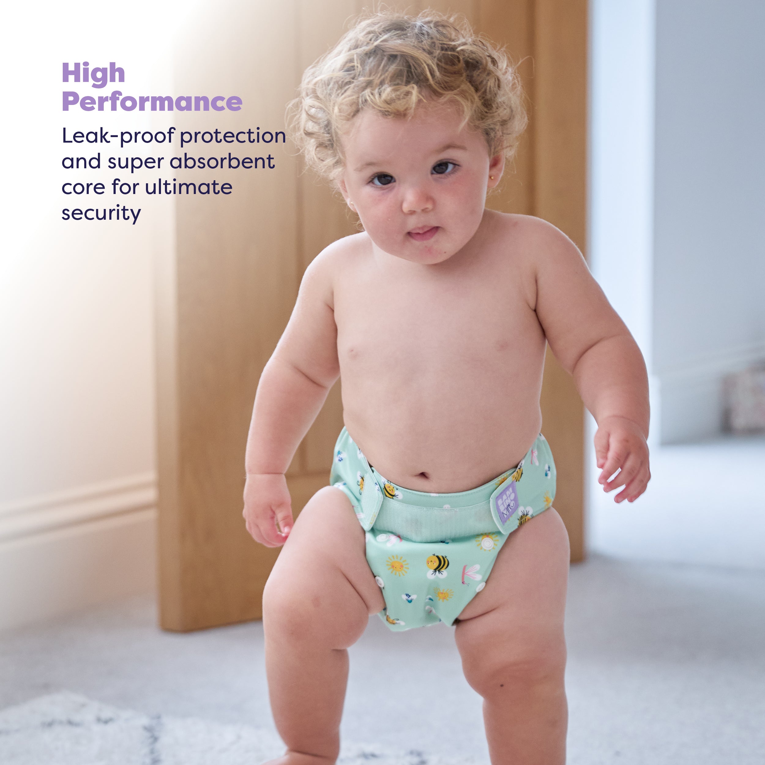 Miosolo All-In-One Reusable Nappy in Fly High - NEW! - Bambino Mio (UK)