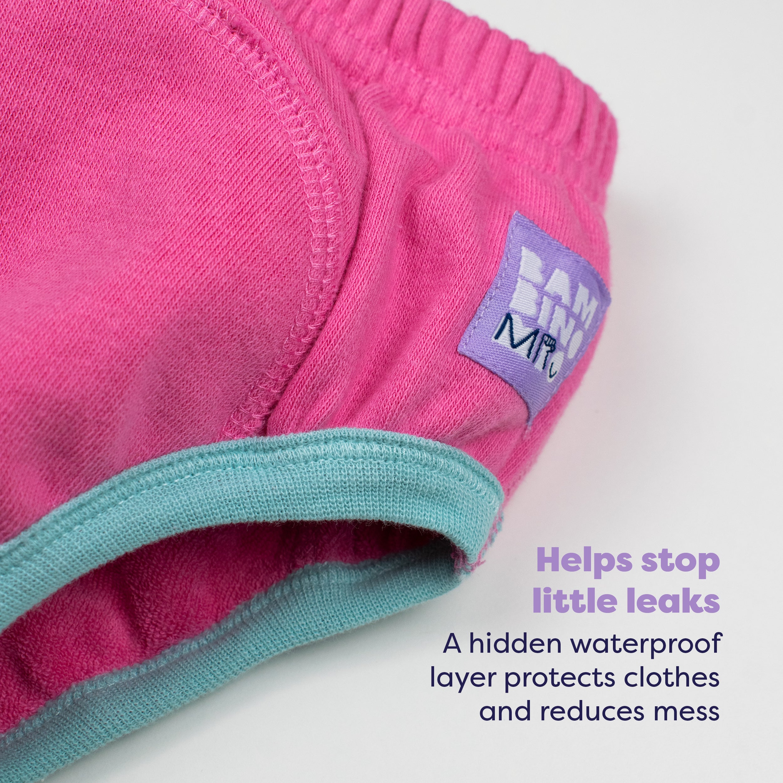 Reusable Potty Training Pants in Pink - New and Improved! - Bambino Mio (UK)