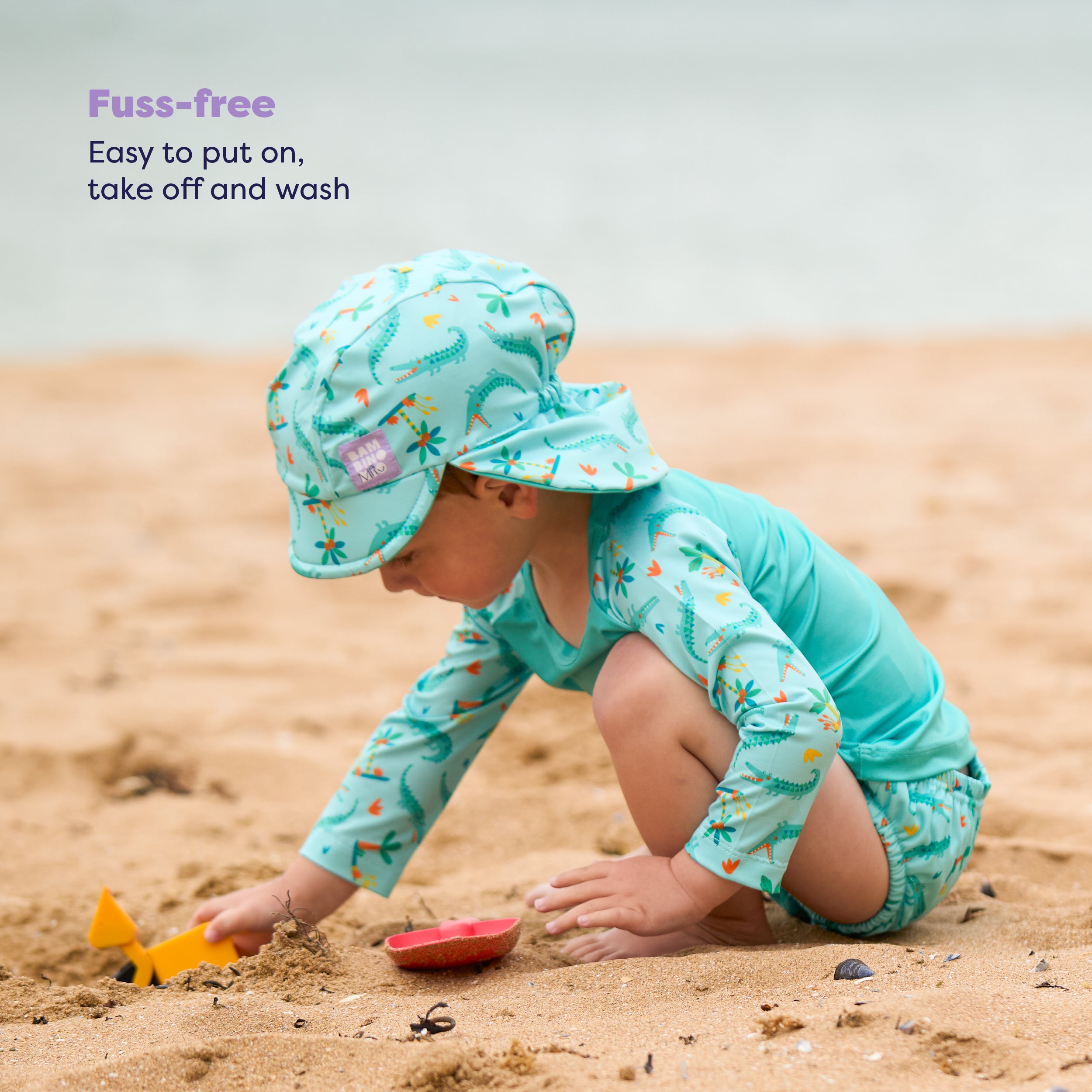 Reusable Swim Nappy in Crafty Croc - Bambino Mio (UK)