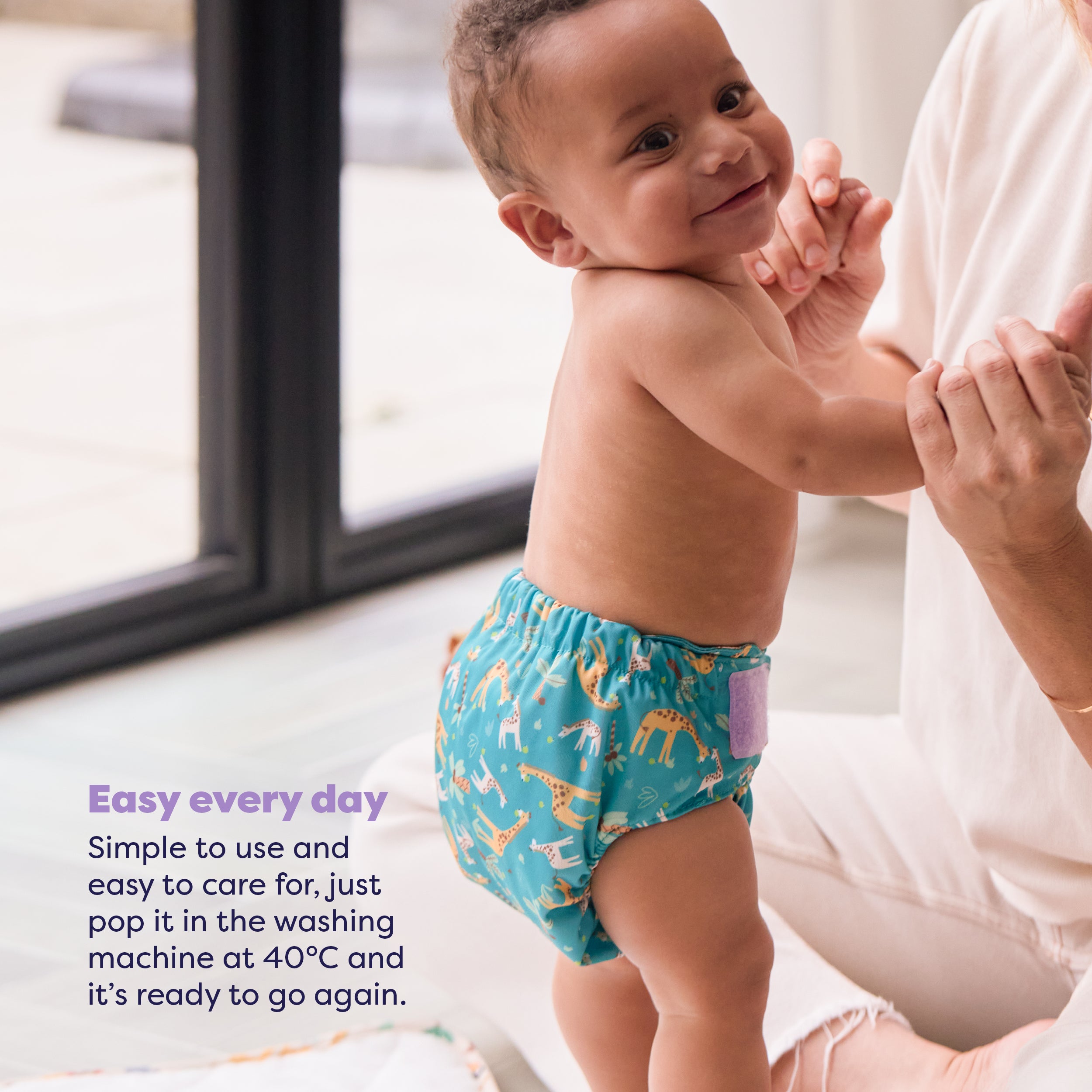 Revolutionary Reusable Nappy Bundle 5 Pack in Wild Life - Bambino Mio (UK)