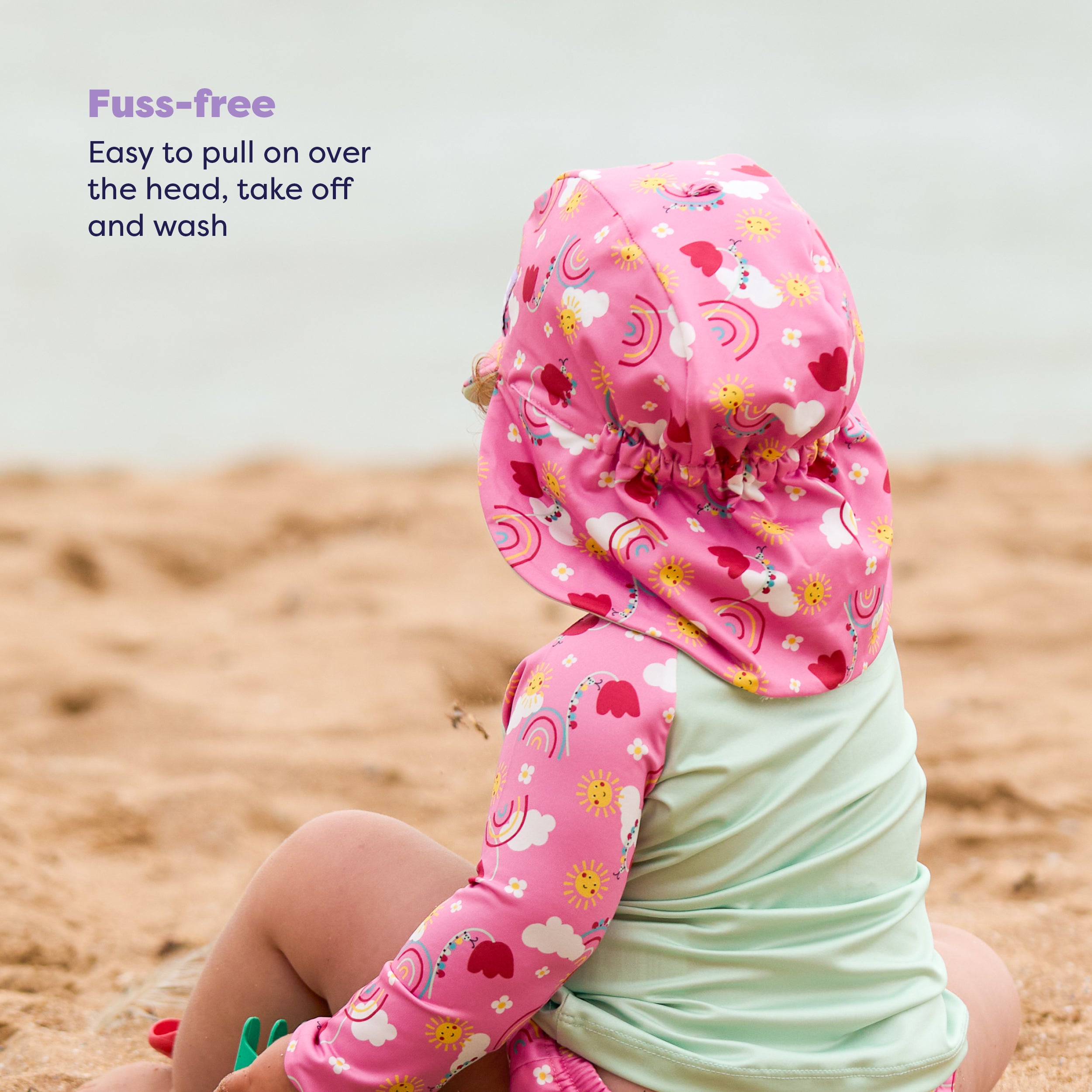 UPF 40+ Soft and Gentle Protective Swim Rash Vest in Happy Days - NEW! - Bambino Mio (UK)