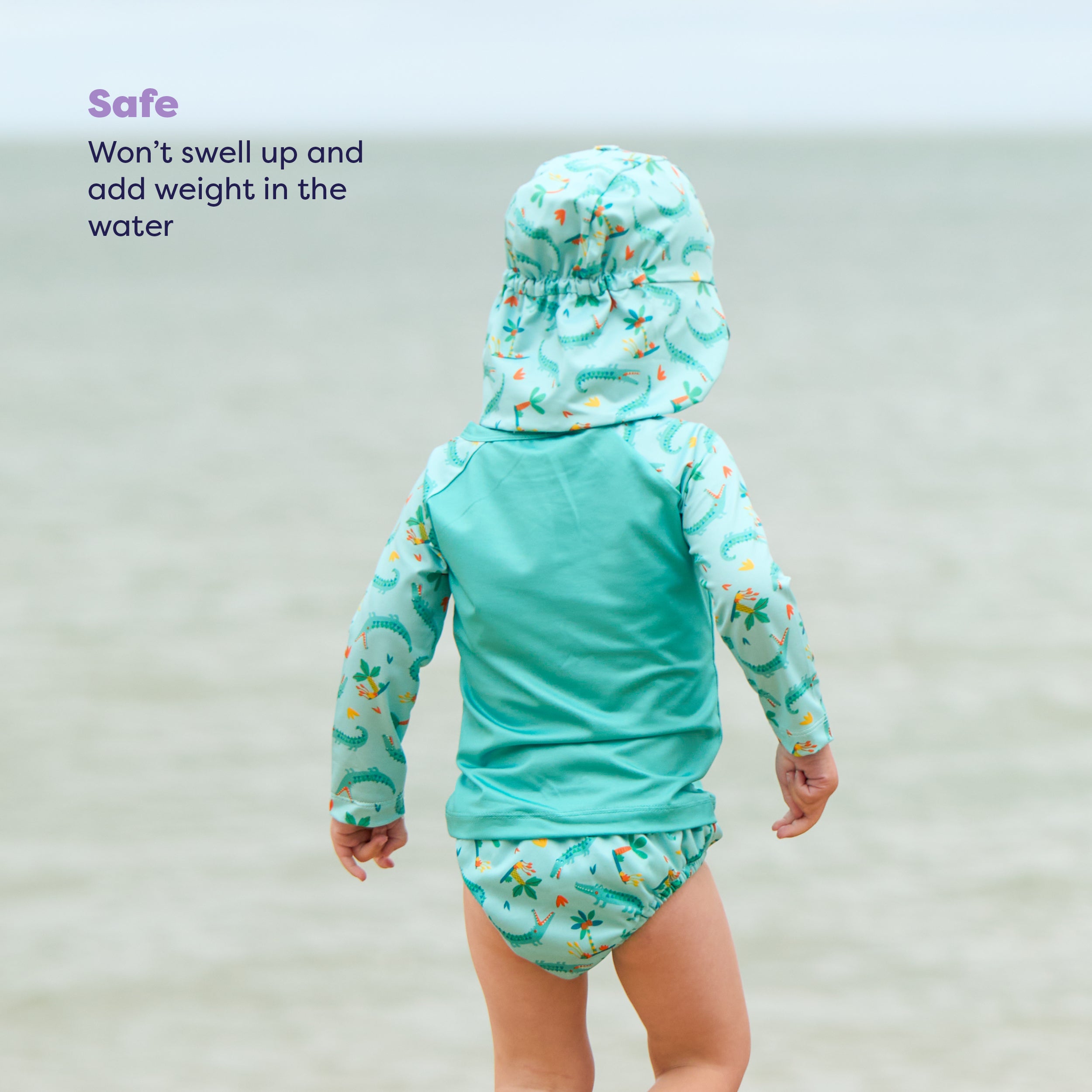 Reusable Swim Nappy in Crafty Croc - Bambino Mio (UK)
