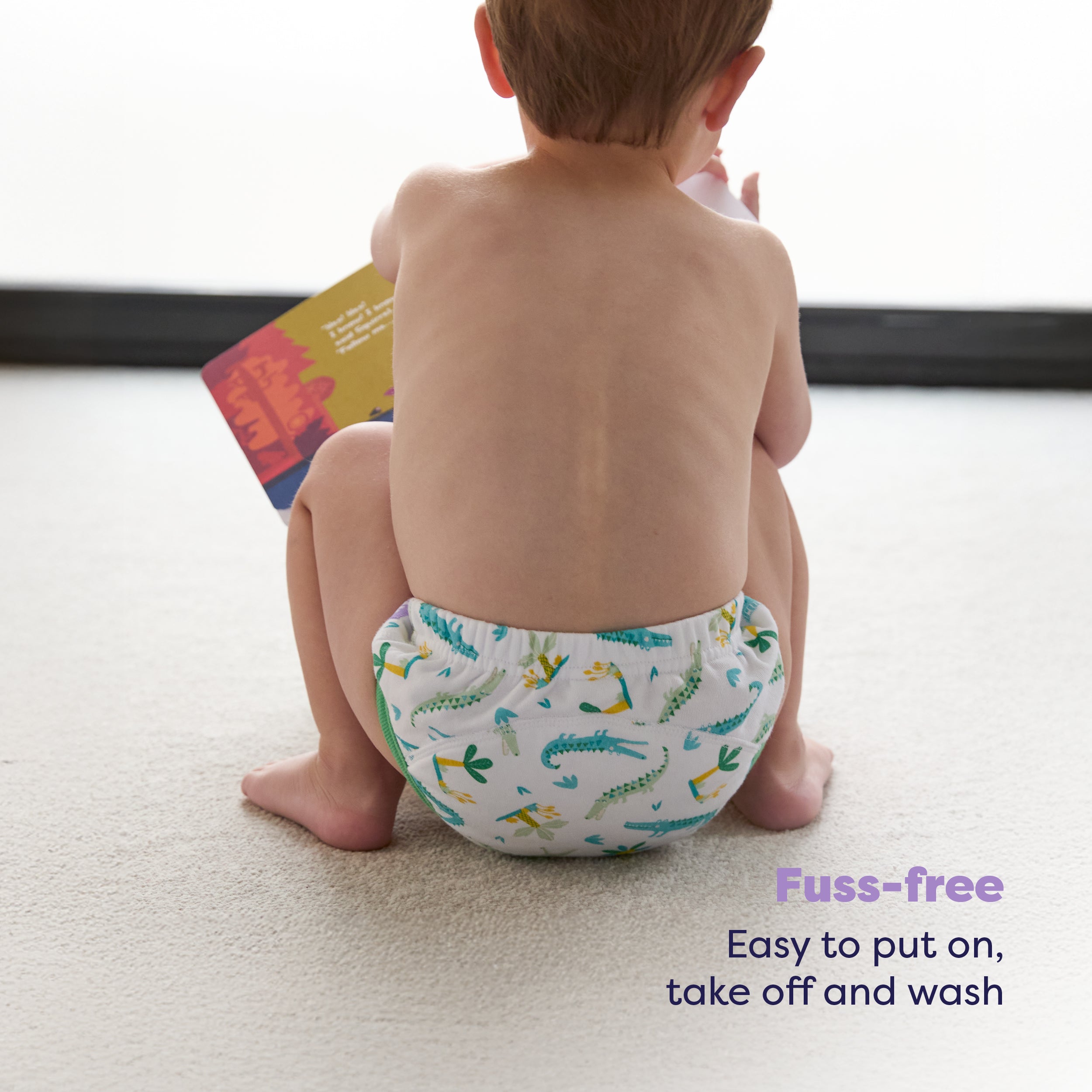 Reusable Potty Training Pants in Crafty Crocs - New and Improved! - Bambino Mio (UK)