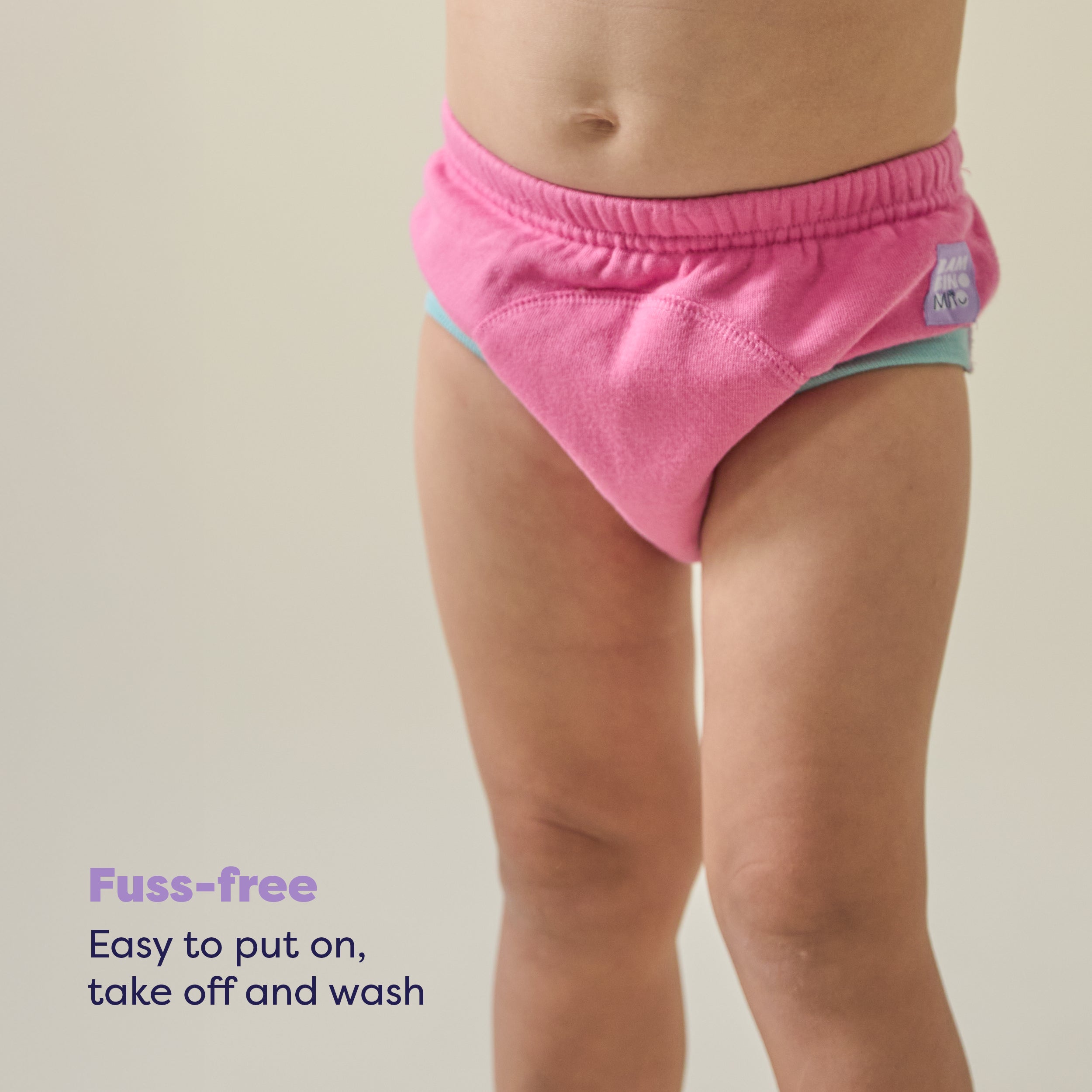 Reusable Potty Training Pants in Pink - New and Improved! - Bambino Mio (UK)