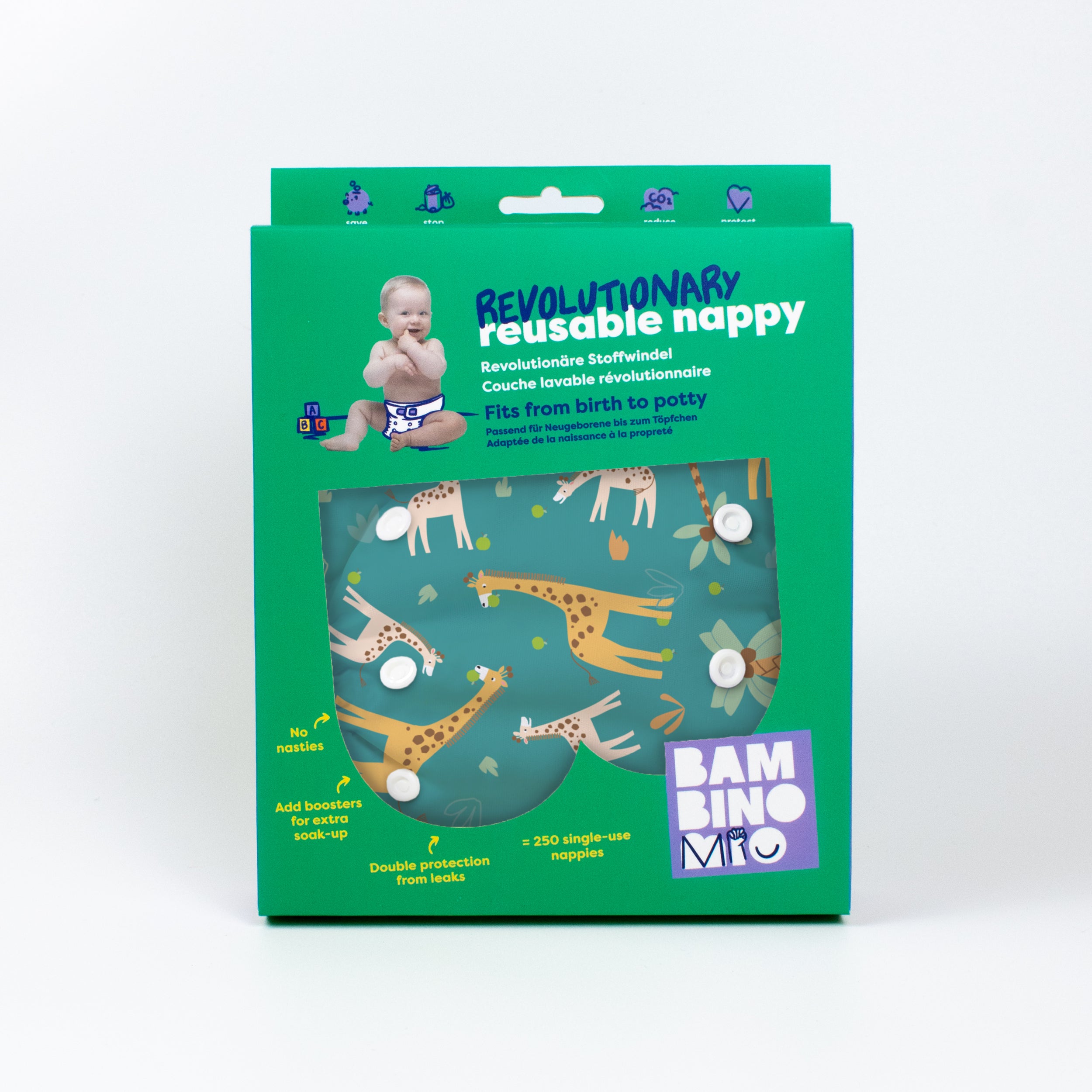 Revolutionary Reusable Nappy in Tall Tails - NEW! - Bambino Mio (UK)