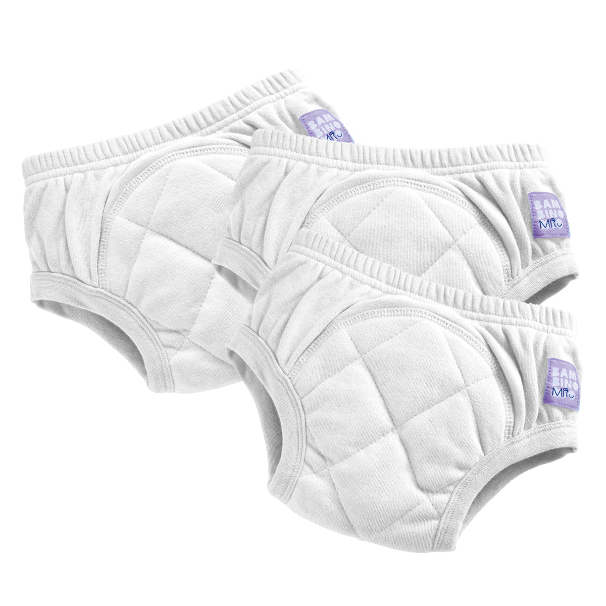 3 Pack Reusable Potty Training Pants in White - Bambino Mio (UK)