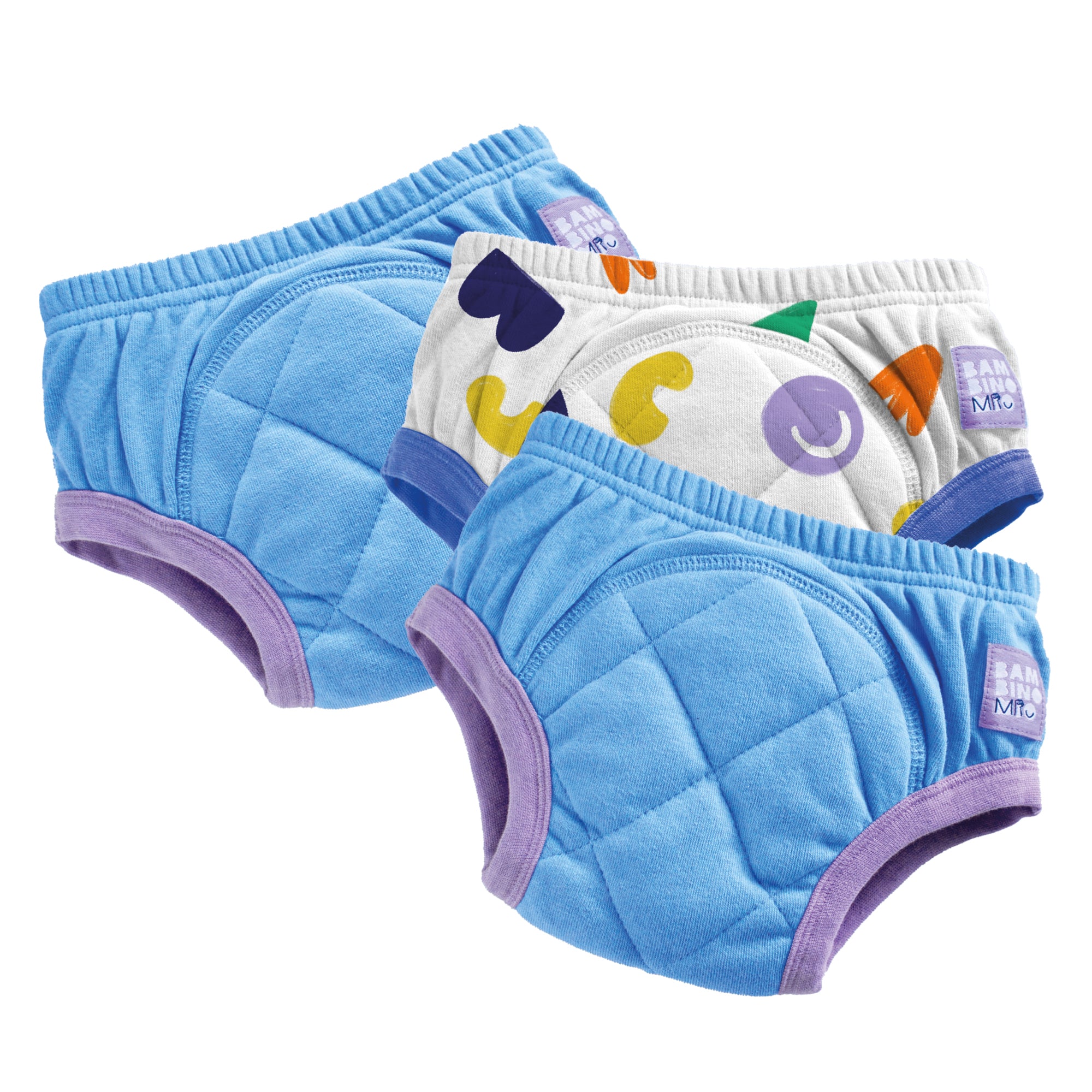3 Pack Reusable Potty Training Pants in Pop Blue - Bambino Mio (UK)
