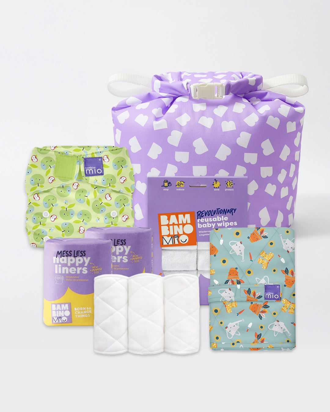 Reusable Nappy Bundle (3 months to toddler) - Mix - Bambino Mio (UK)