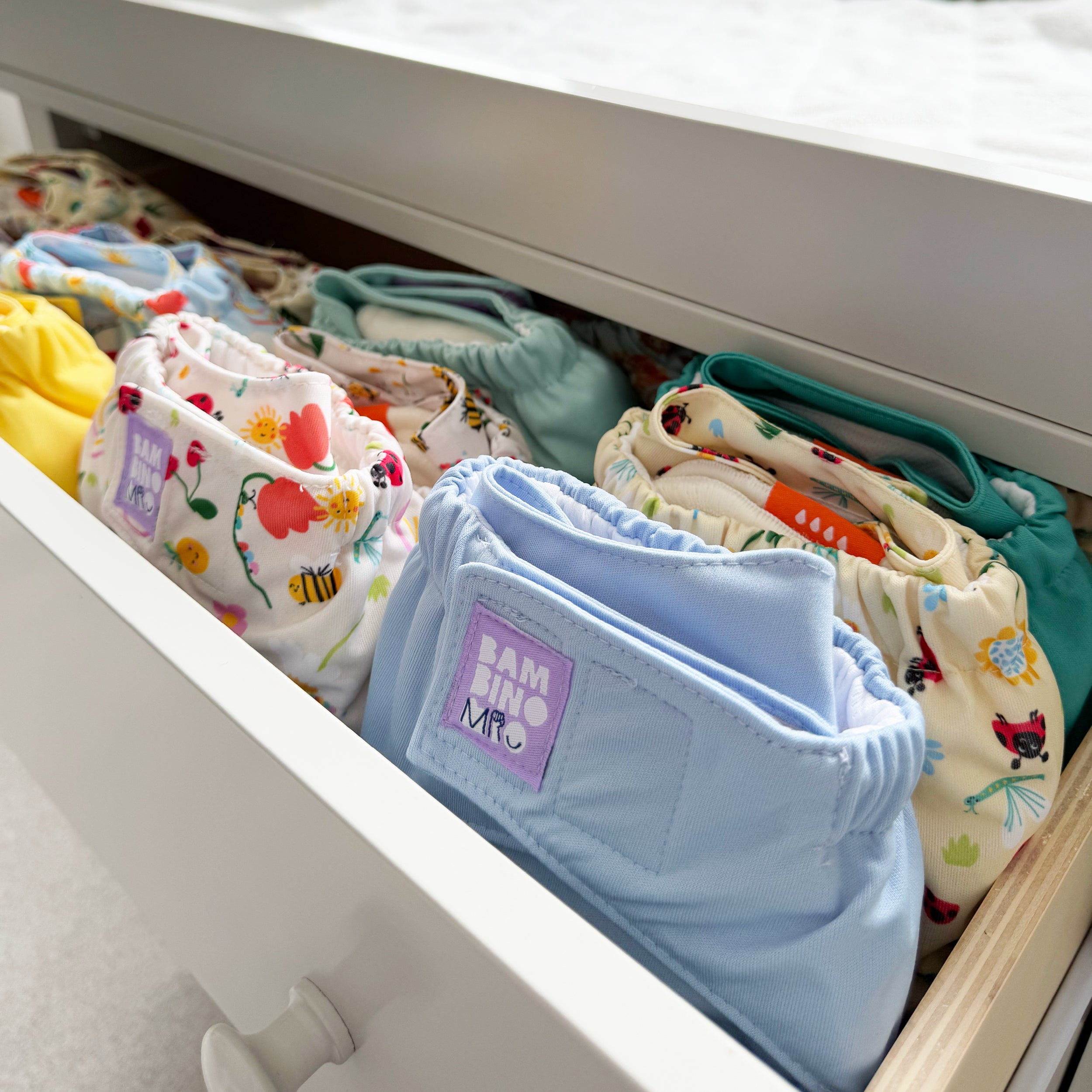 The Everything Reusable Nappy Bundle in Pastels - Bambino Mio (UK)