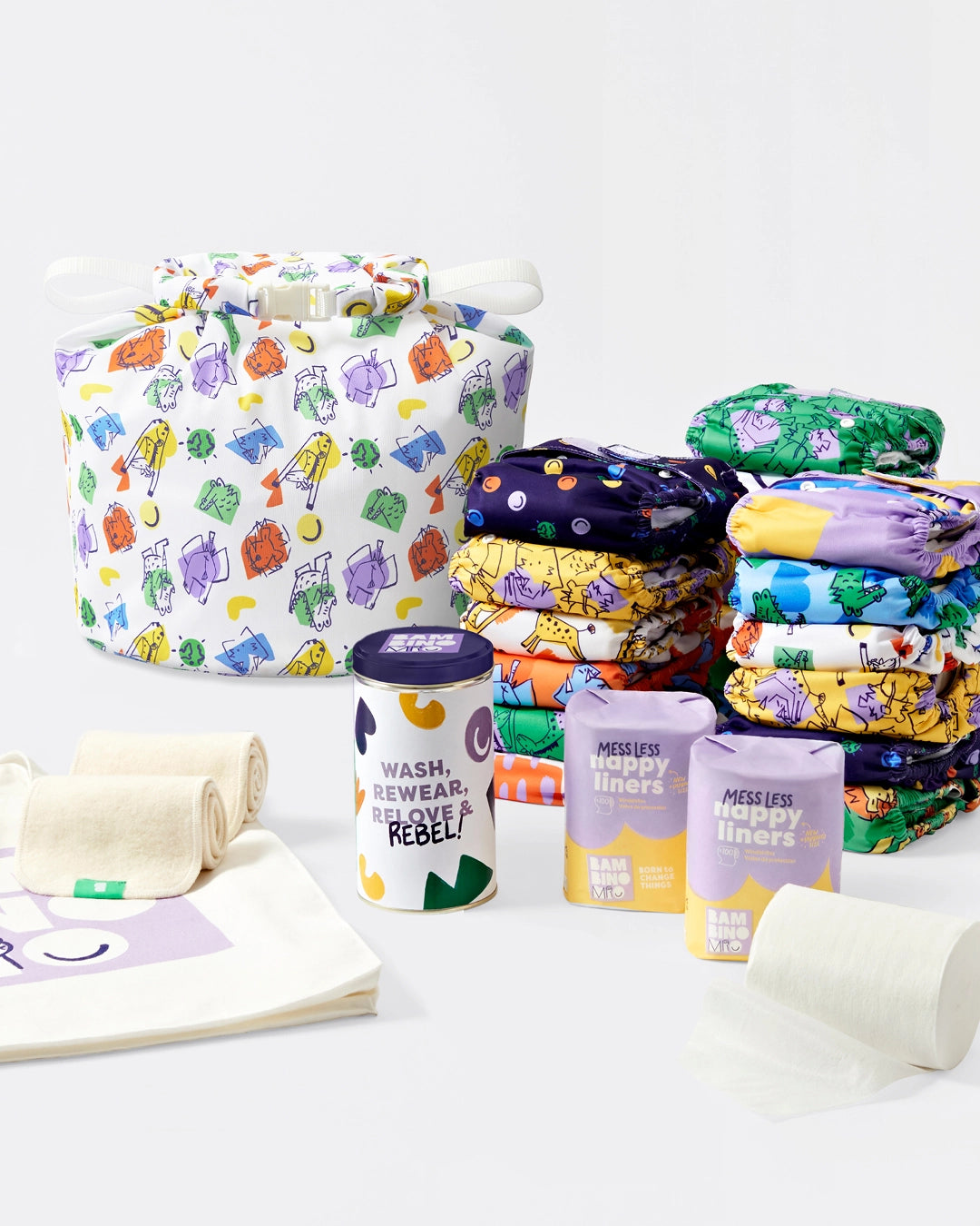 The Revolutionary Complete 15 Nappy Bundle - Bambino Mio (UK)