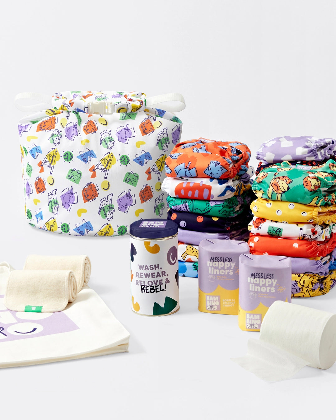 The Revolutionary Complete 15 Nappy Bundle - Bambino Mio (UK)