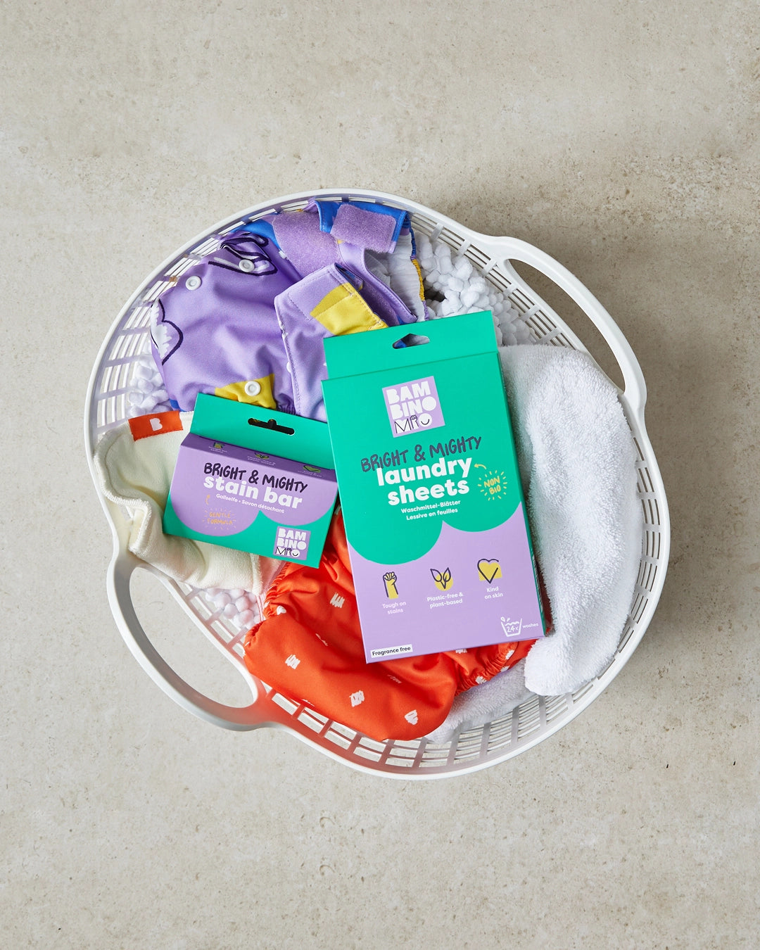 Bright & mighty laundry sheets - Bambino Mio (UK & IE)