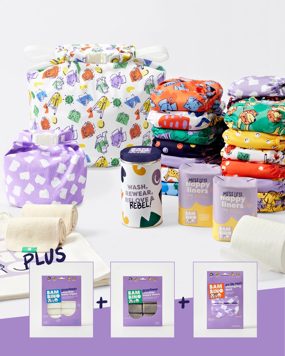 The Revolutionary Everything 20 Nappy Bundle - Bambino Mio (UK)