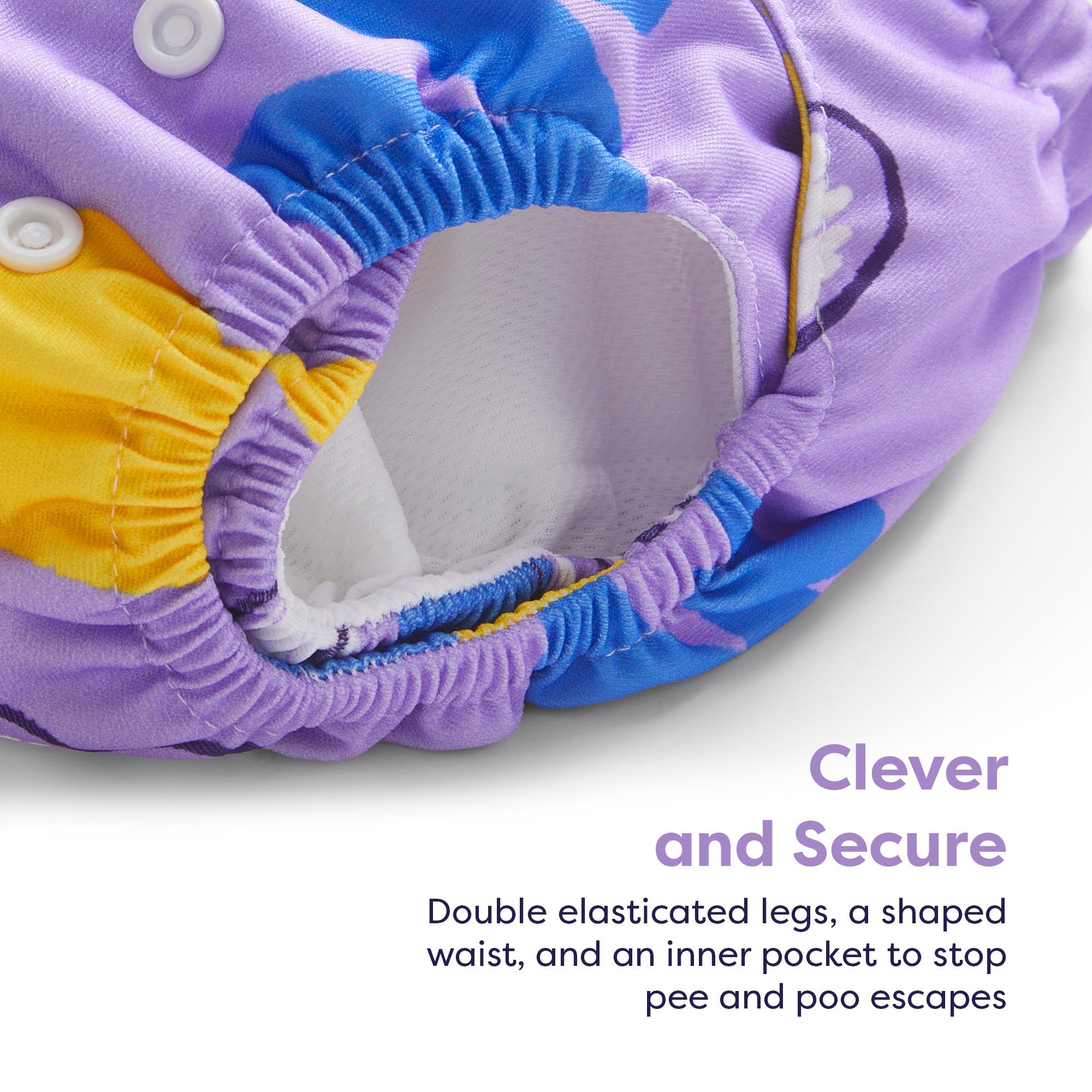 Revolutionary Reusable Nappy in Swinging Sloth - Bambino Mio (UK)