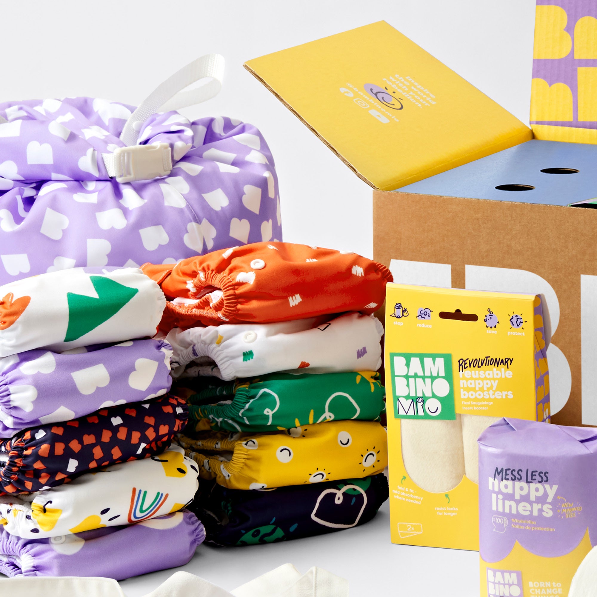 Stay At Home Wet Nappy Bag in Brave - Bambino Mio (UK)