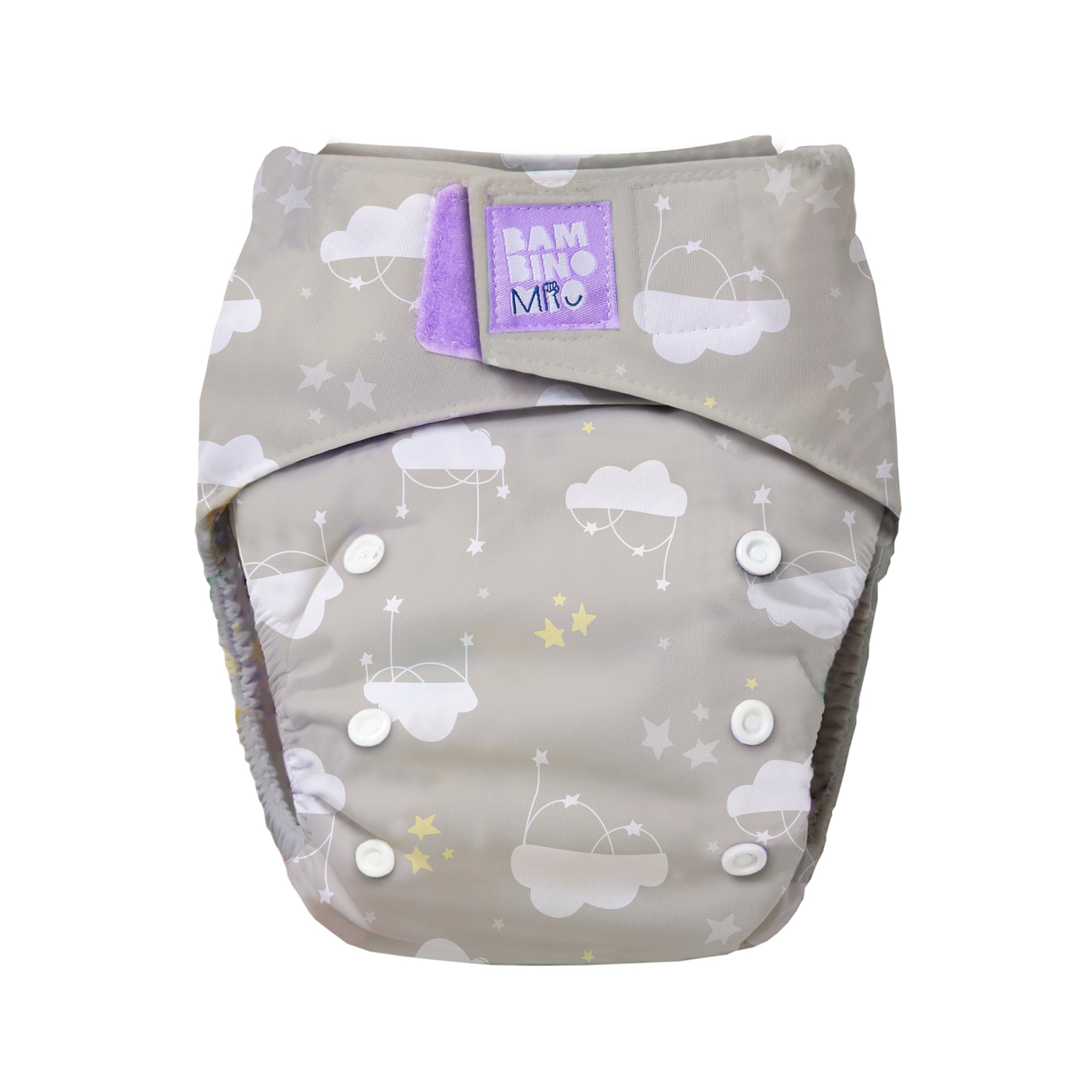 Revolutionary Reusable Nappy in Cloud Nine - Bambino Mio (UK)