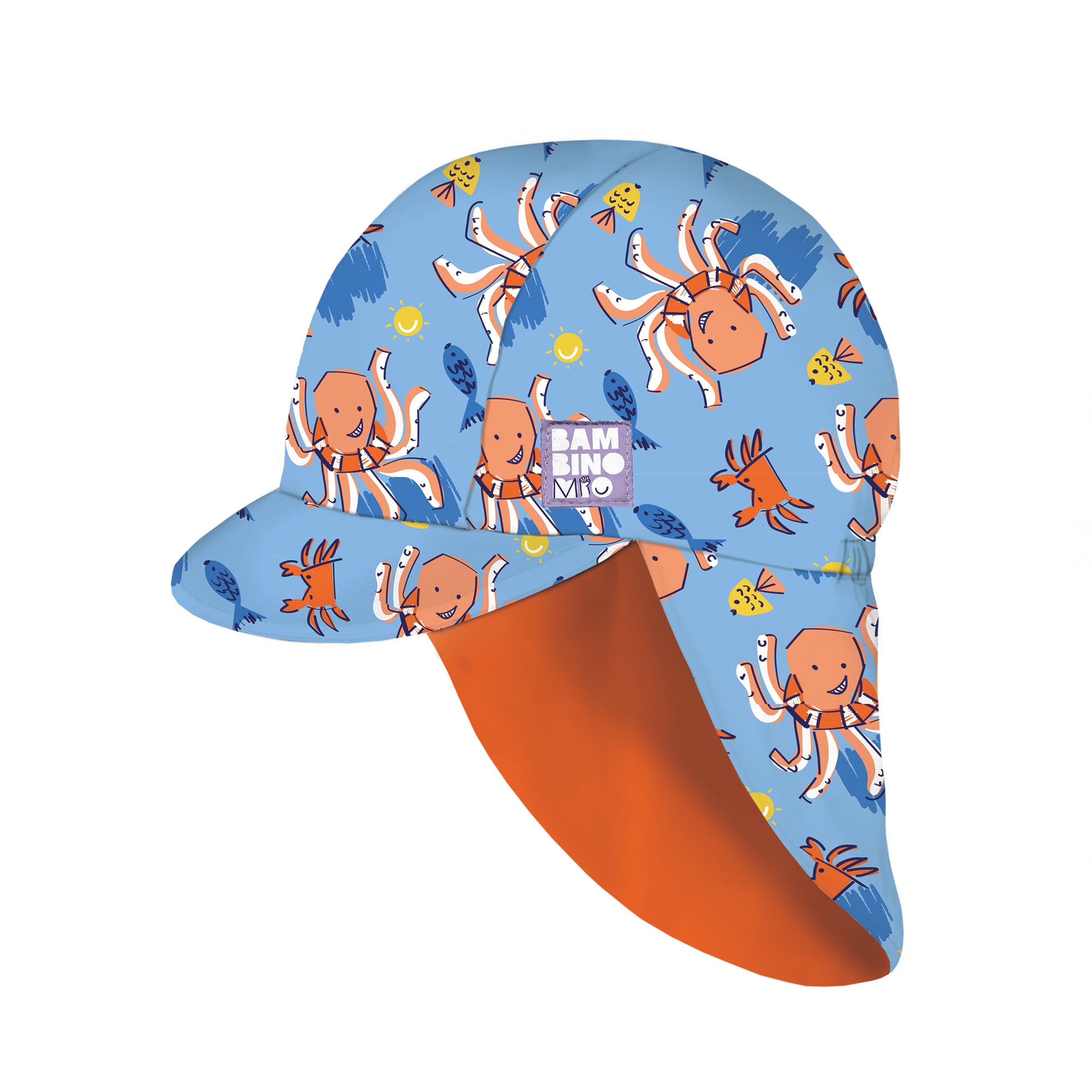 UPF 40+ Reversible Swim Hat for Babies in Wave Patrol - Bambino Mio (UK)
