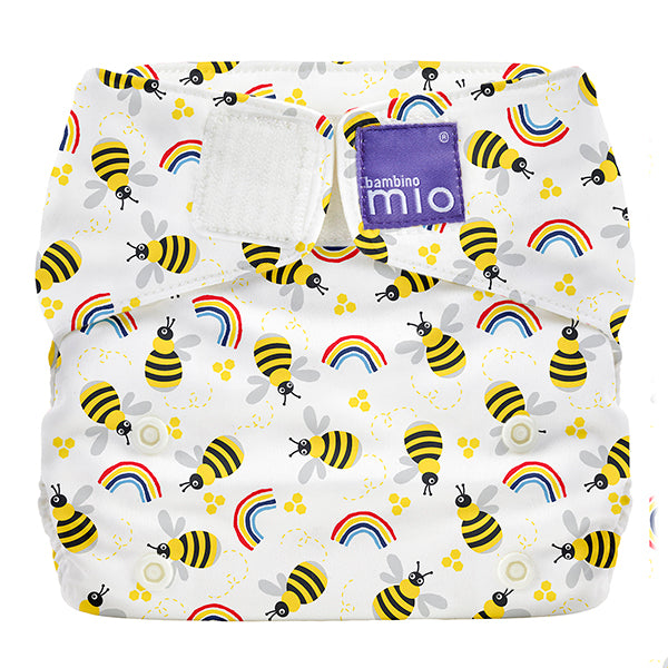 Miosolo All-In-One Reusable Nappy in Honeybee Hive - Bambino Mio (UK)