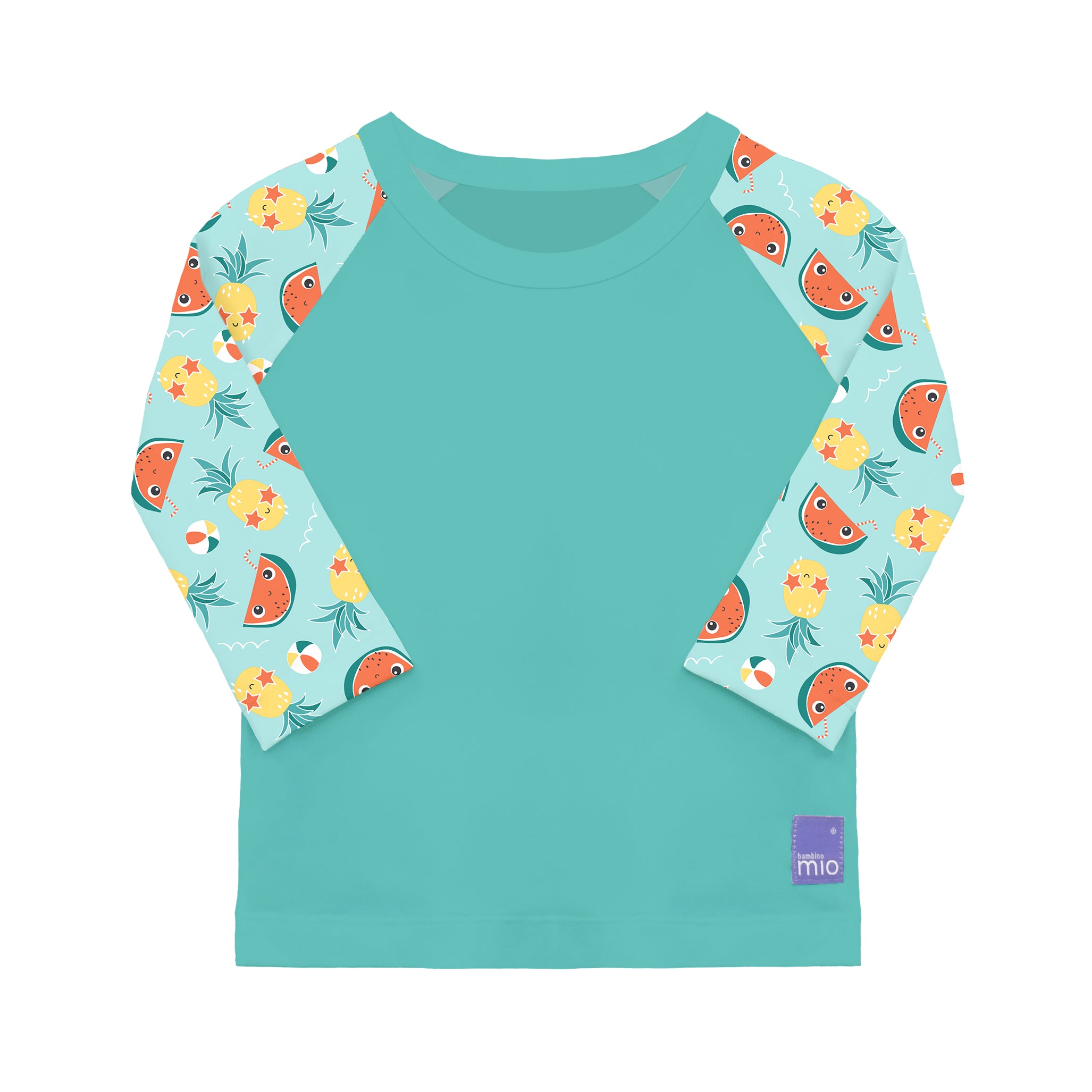 UPF 40+ Soft and Gentle Protective Swim Rash Vest in Tropical - Bambino Mio (UK)
