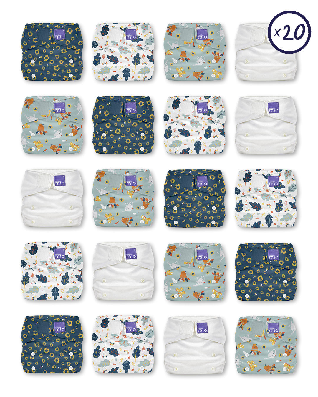 Miosolo AllInOne Reusable Nappies and Nappy Sets Collection Bambino