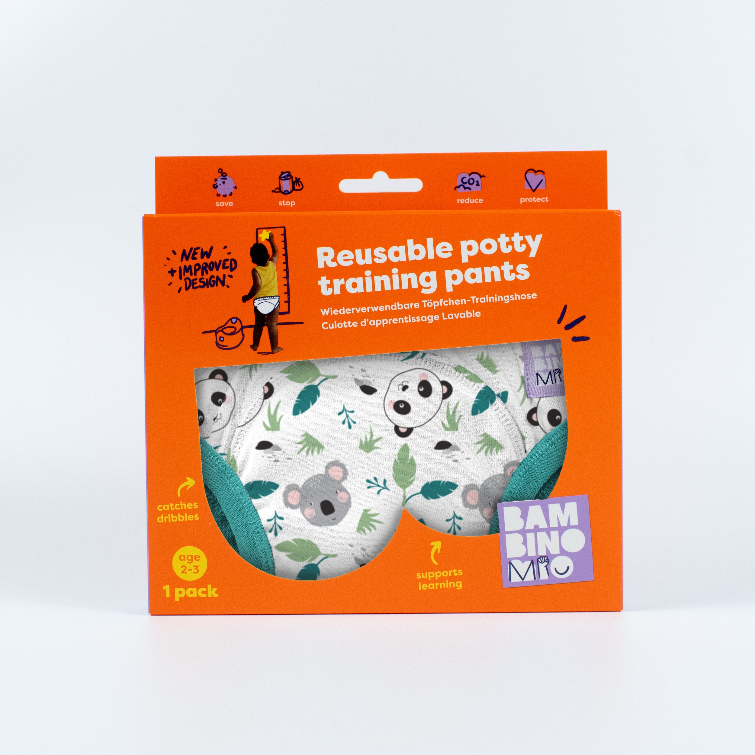 Reusable Potty Training Pants in Little Paws- New and Improved! - Bambino Mio (UK)