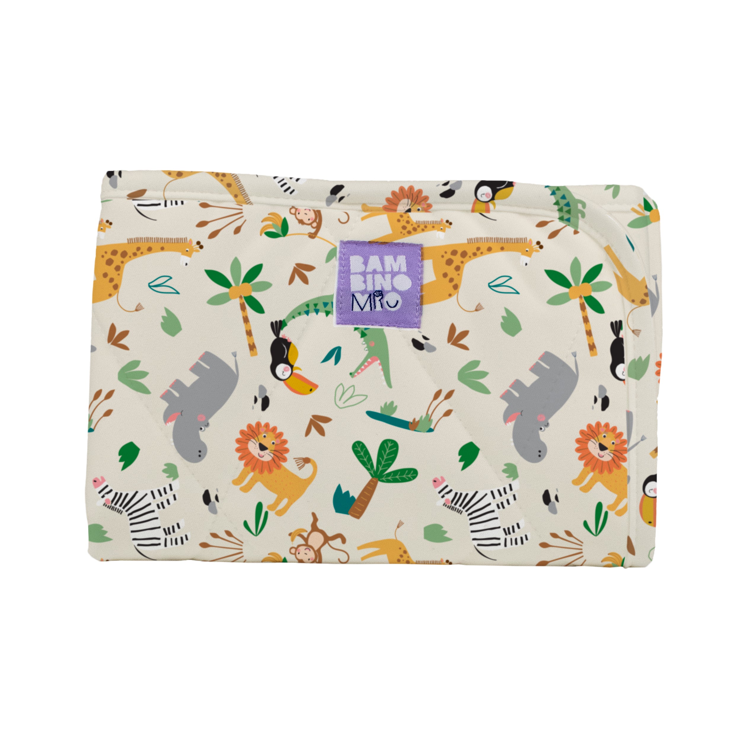 On-The-Move Baby Changing Mat in Safari Squad - Bambino Mio (UK)