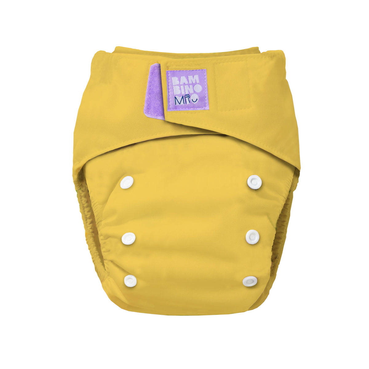 Reusable Cloth Nappy in Yellow from Newborn to Potty | Bambino Mio® UK